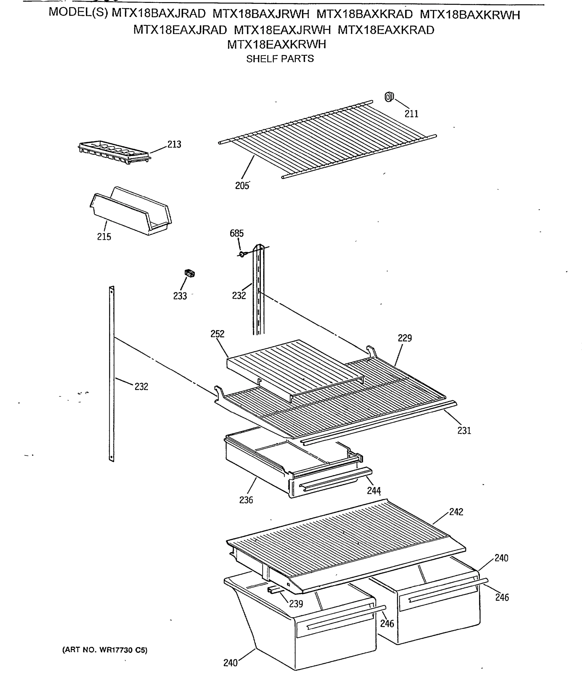 SHELF PARTS