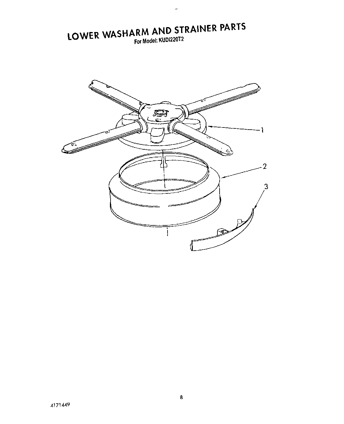 06 - LOWER WASHARM AND STRAINER