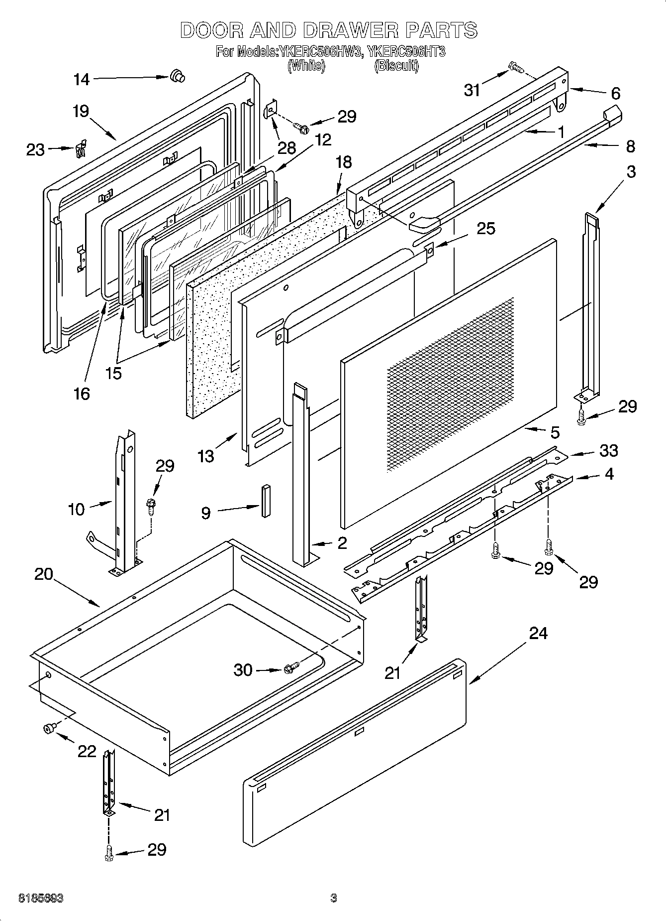 03 - DOOR AND DRAWER PARTS