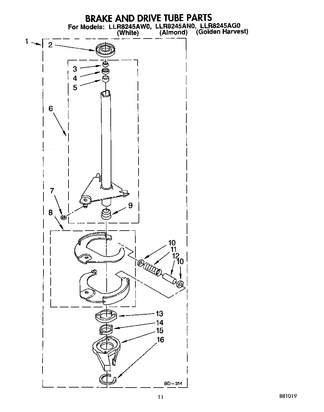 09 - BRAKE AND DRIVE TUBE