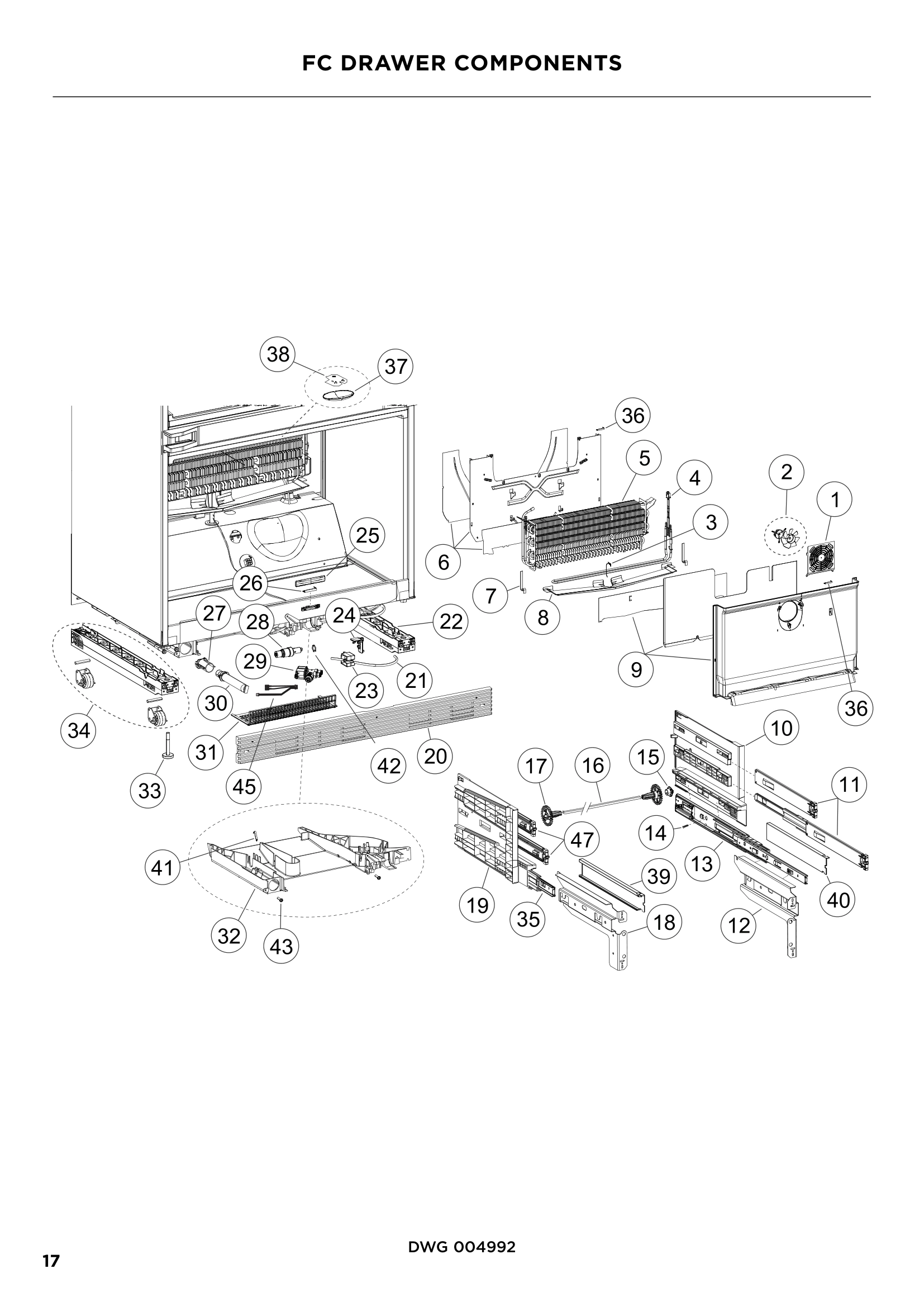 FC DRAWER COMPONENTS