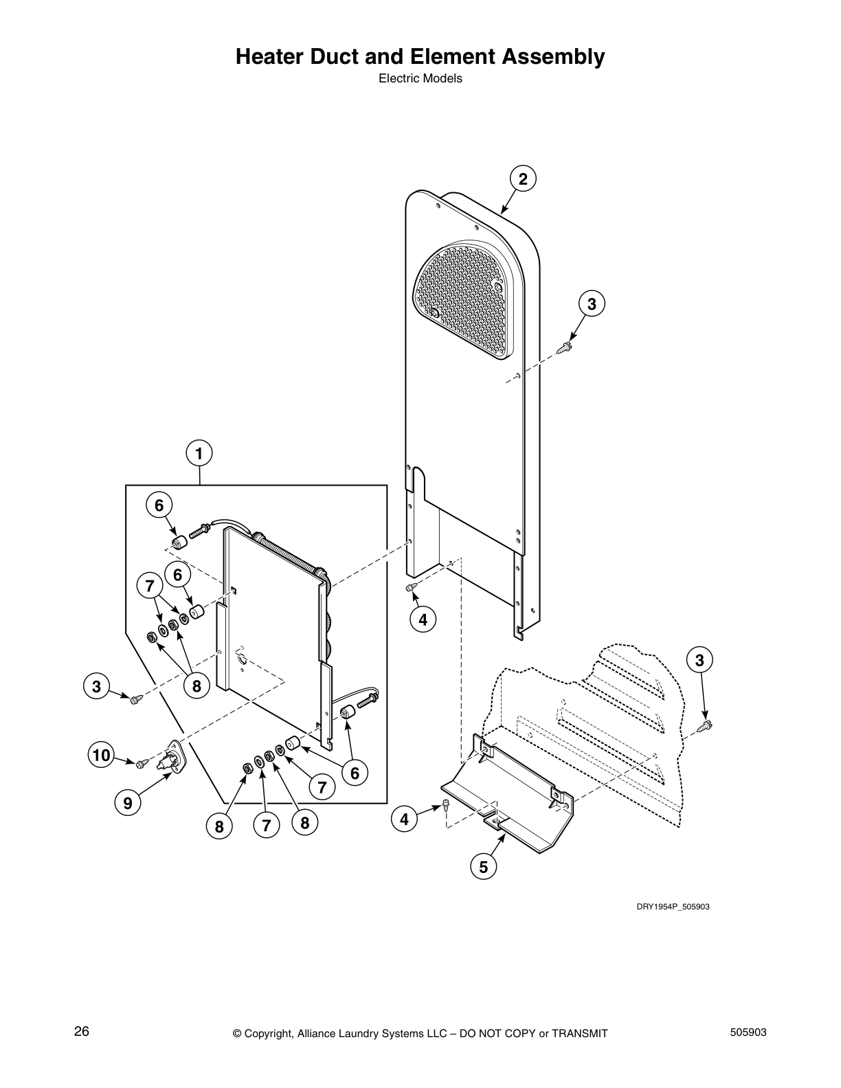Heater Duct and Element Assembly