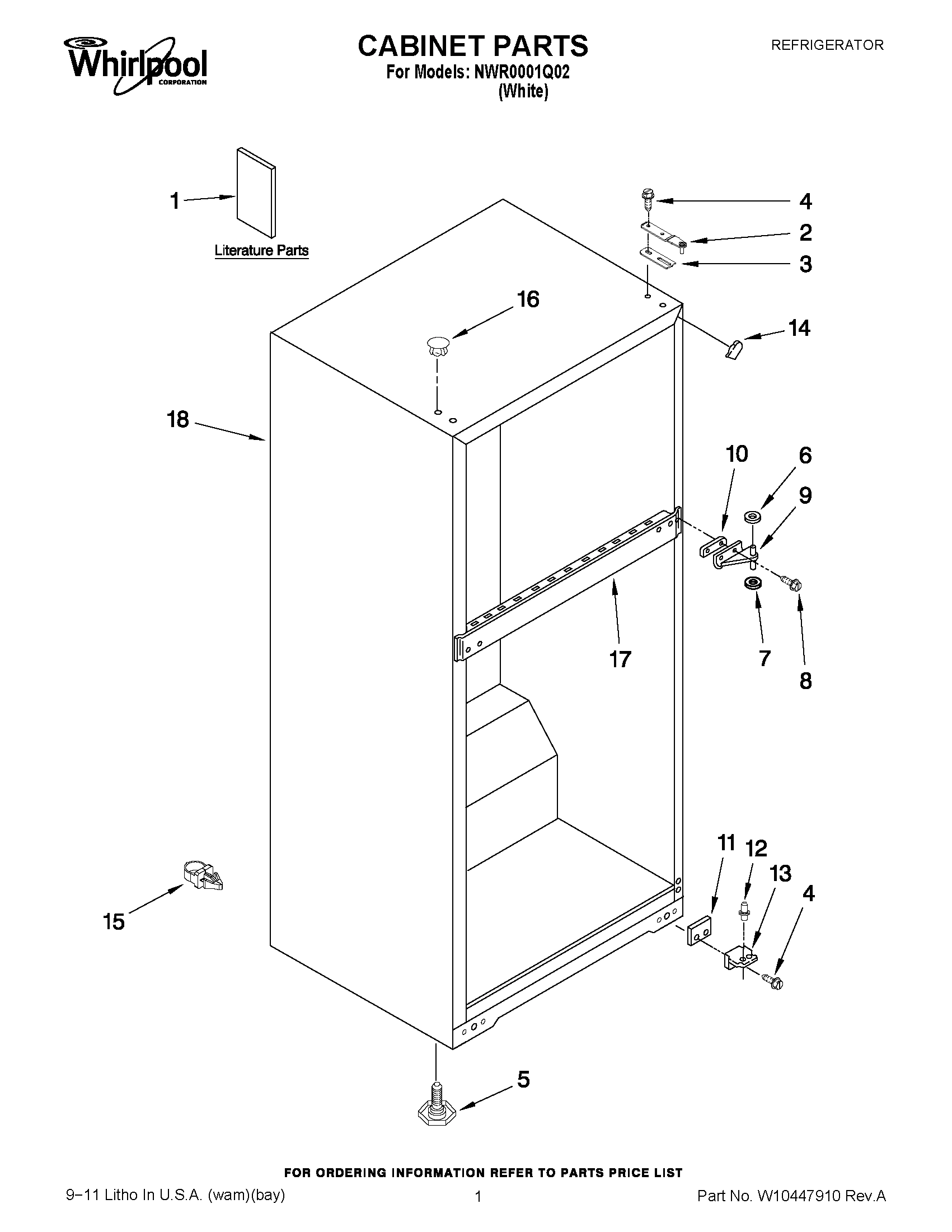 01 - CABINET PARTS