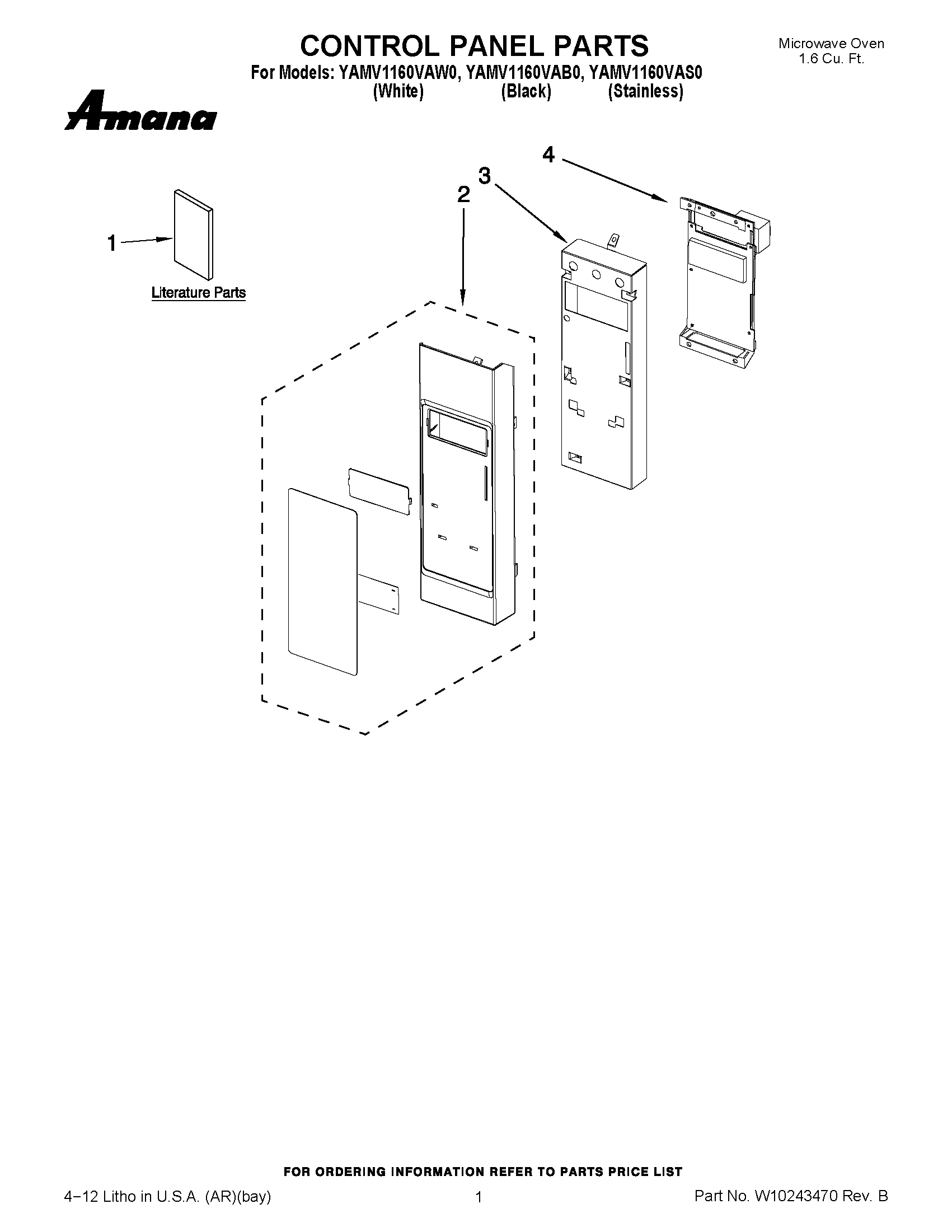 01 - CONTROL PANEL PARTS