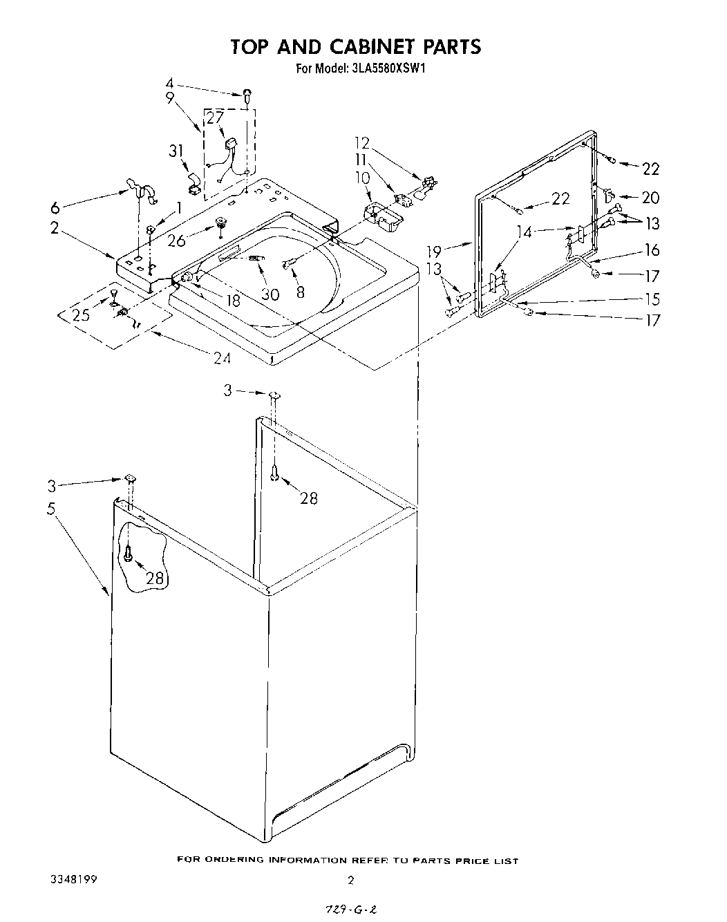 02 - TOP AND CABINET , LITERATURE AND OPTIONAL