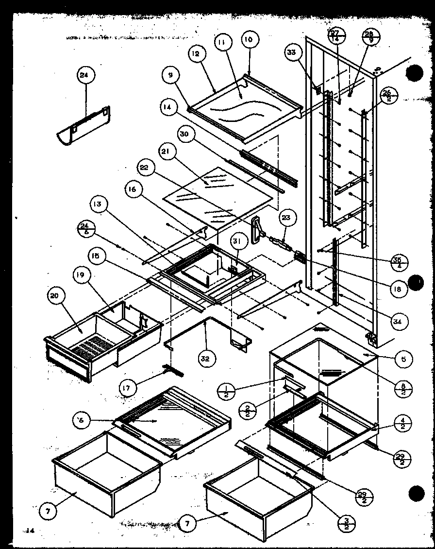 13 - REF SHELVING AND DRAWERS