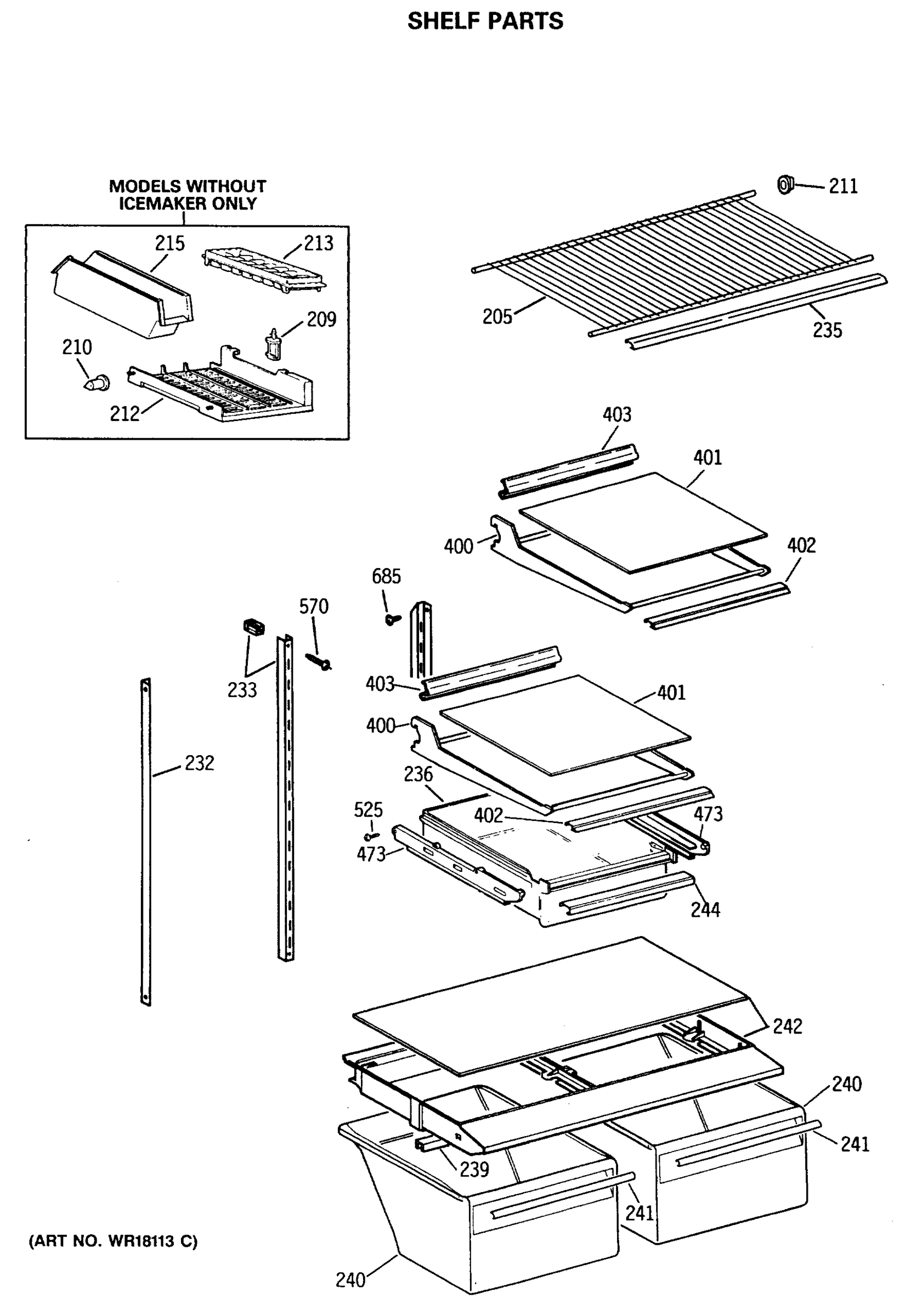 SHELF PARTS