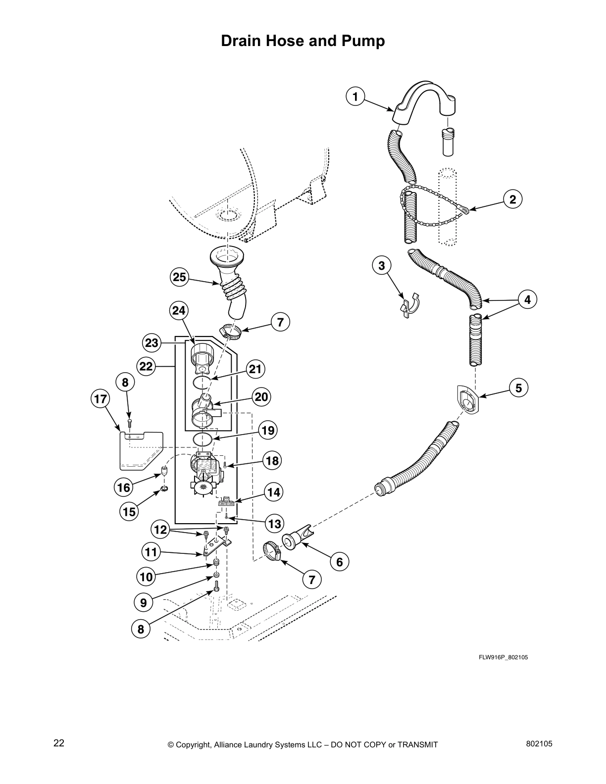 Drain Hose and Pump