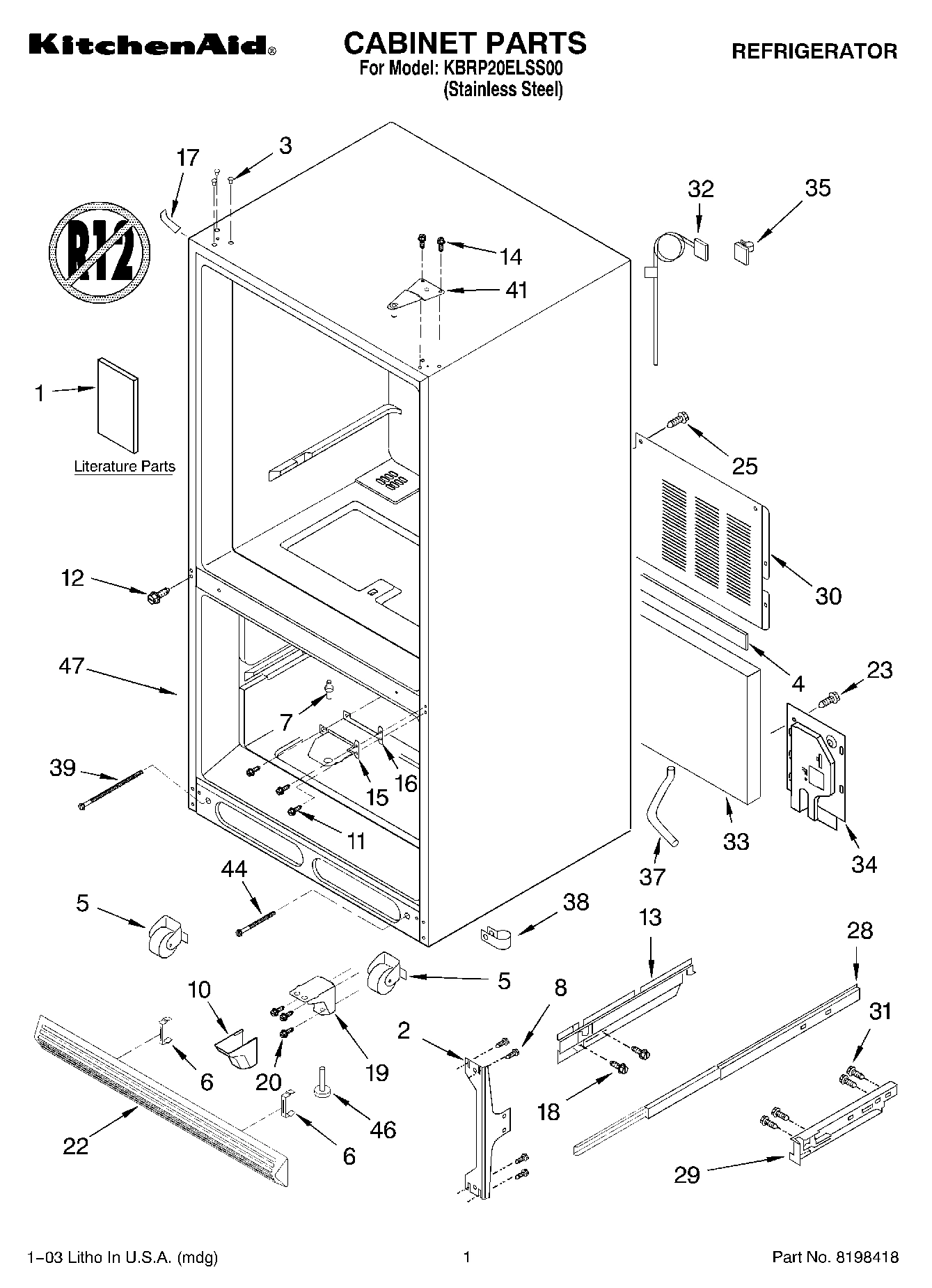 01 - CABINET PARTS