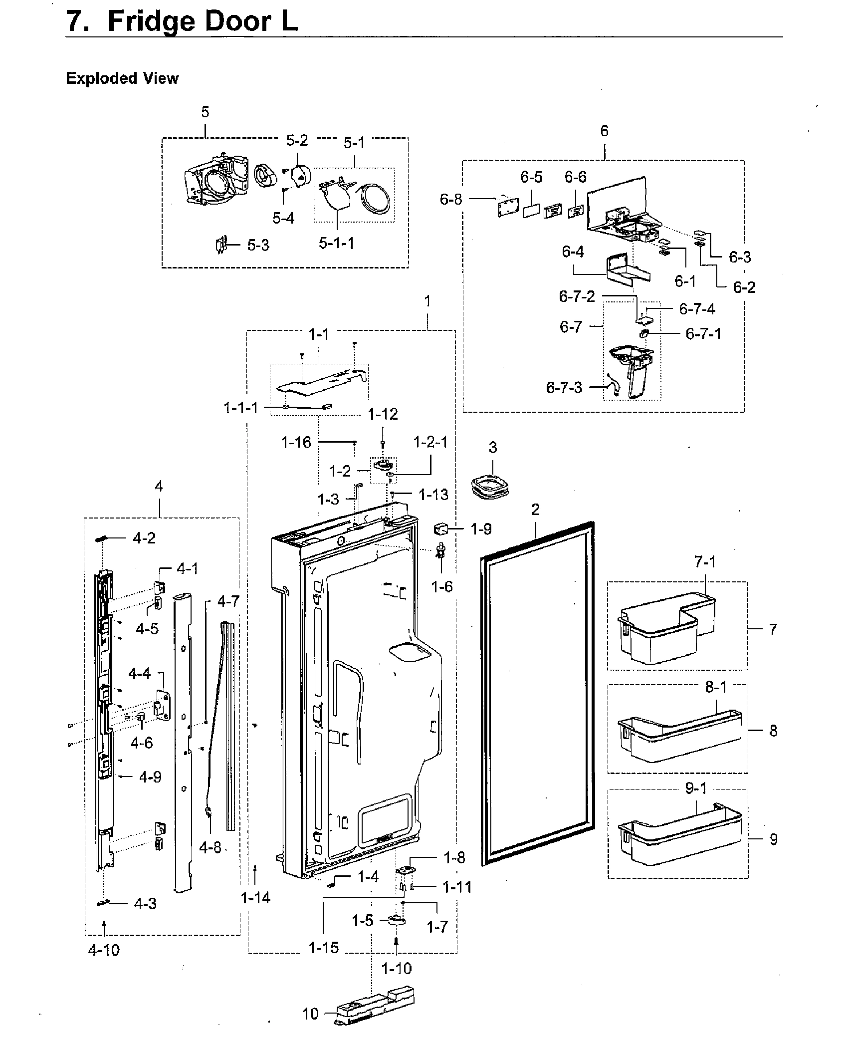 FRIDGE DOOR LT