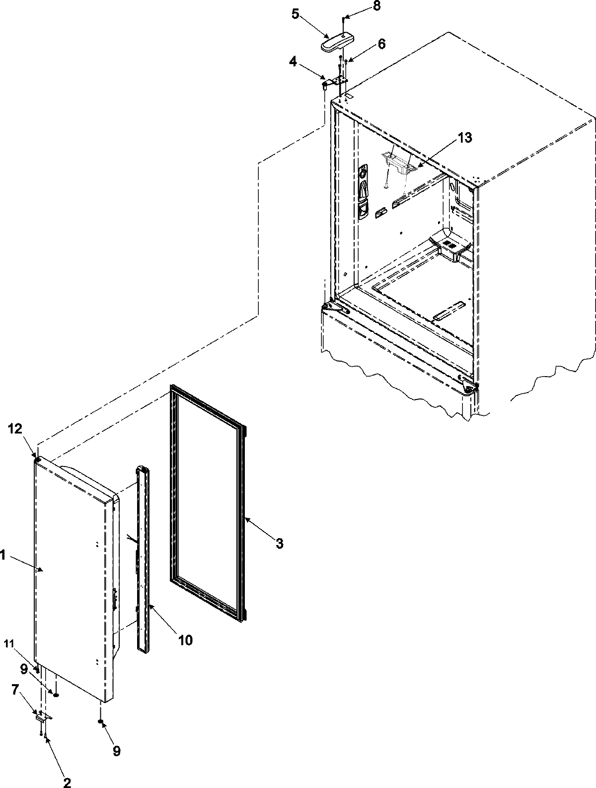 10 - LEFT REFRIGERATOR DOOR