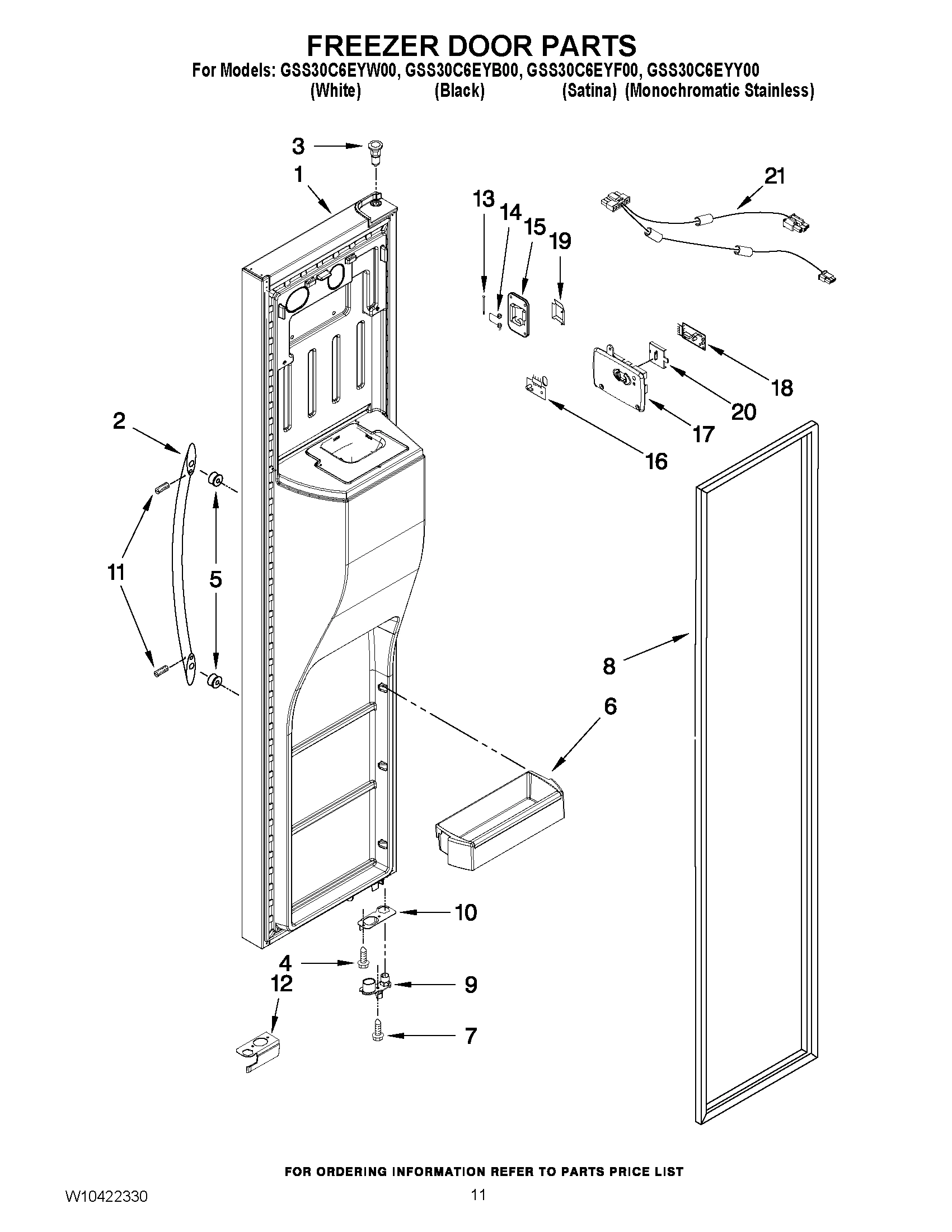 07 - FREEZER DOOR PARTS