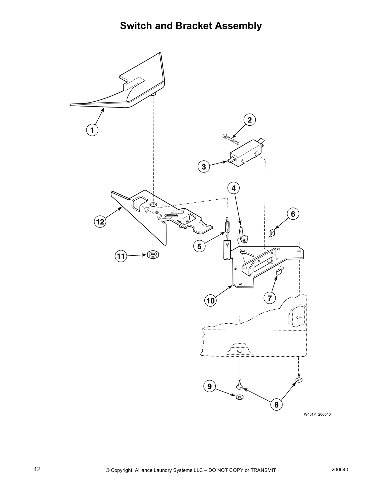 Switch and Bracket Assembly