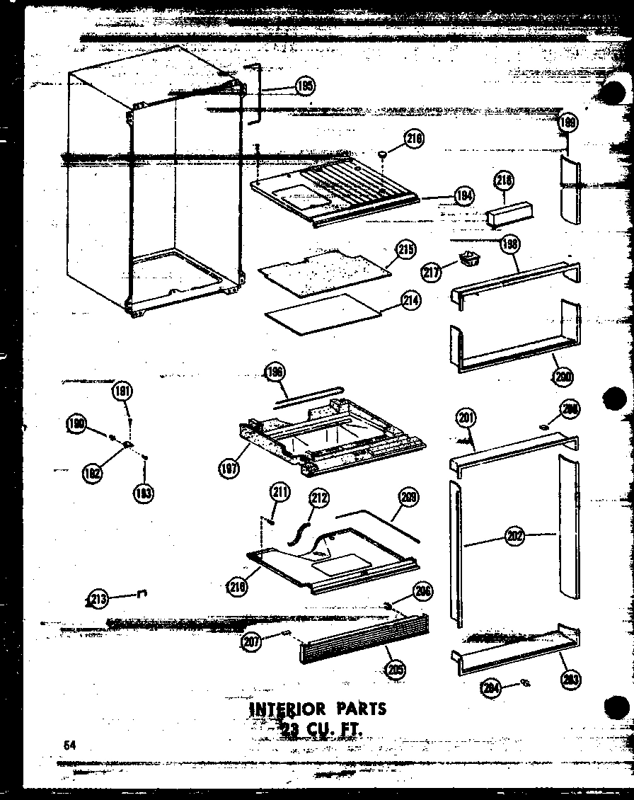 07 - INTERIOR PARTS 23 CU. FT.