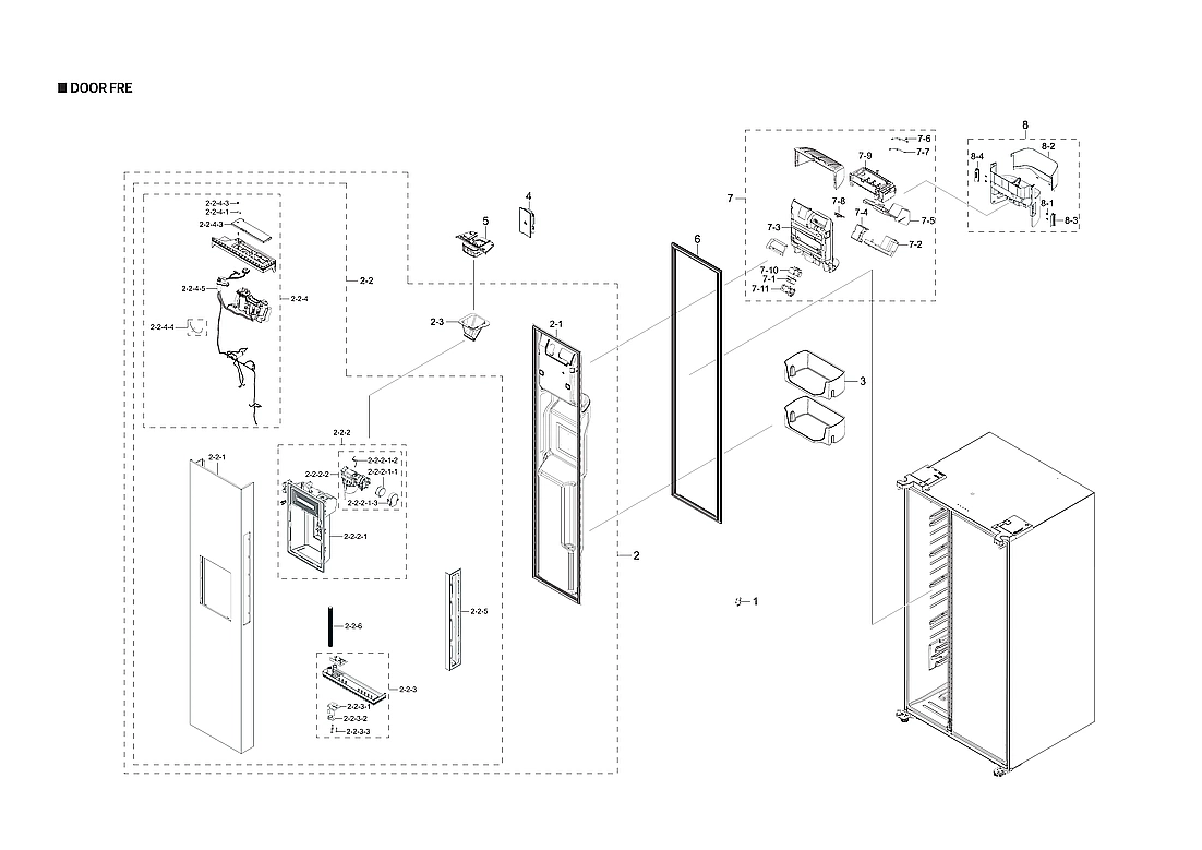 FREEZER DOOR PARTS