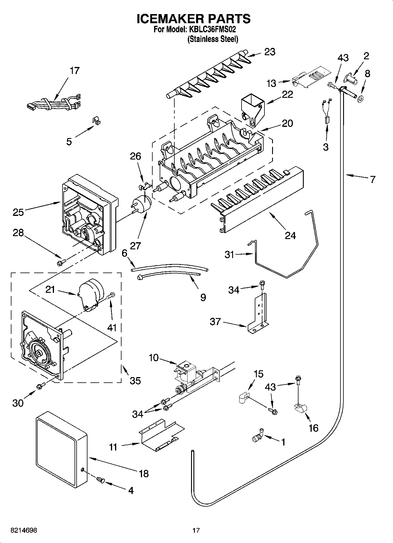 10 - ICEMAKER PARTS