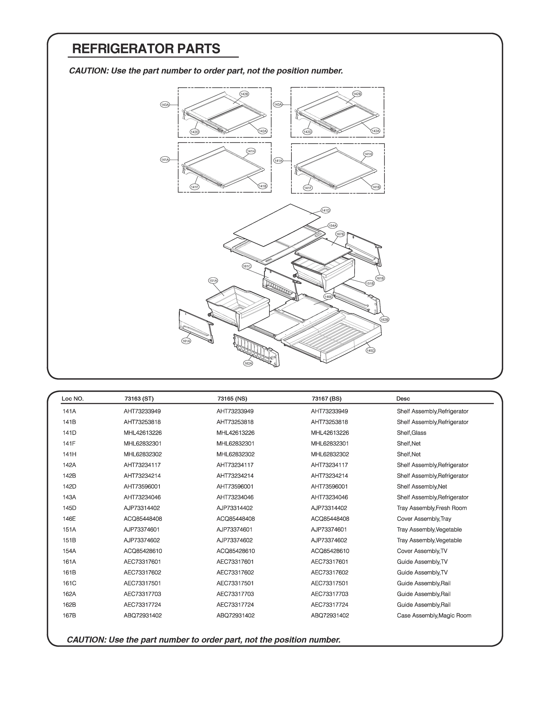 REFRIGERATOR PARTS