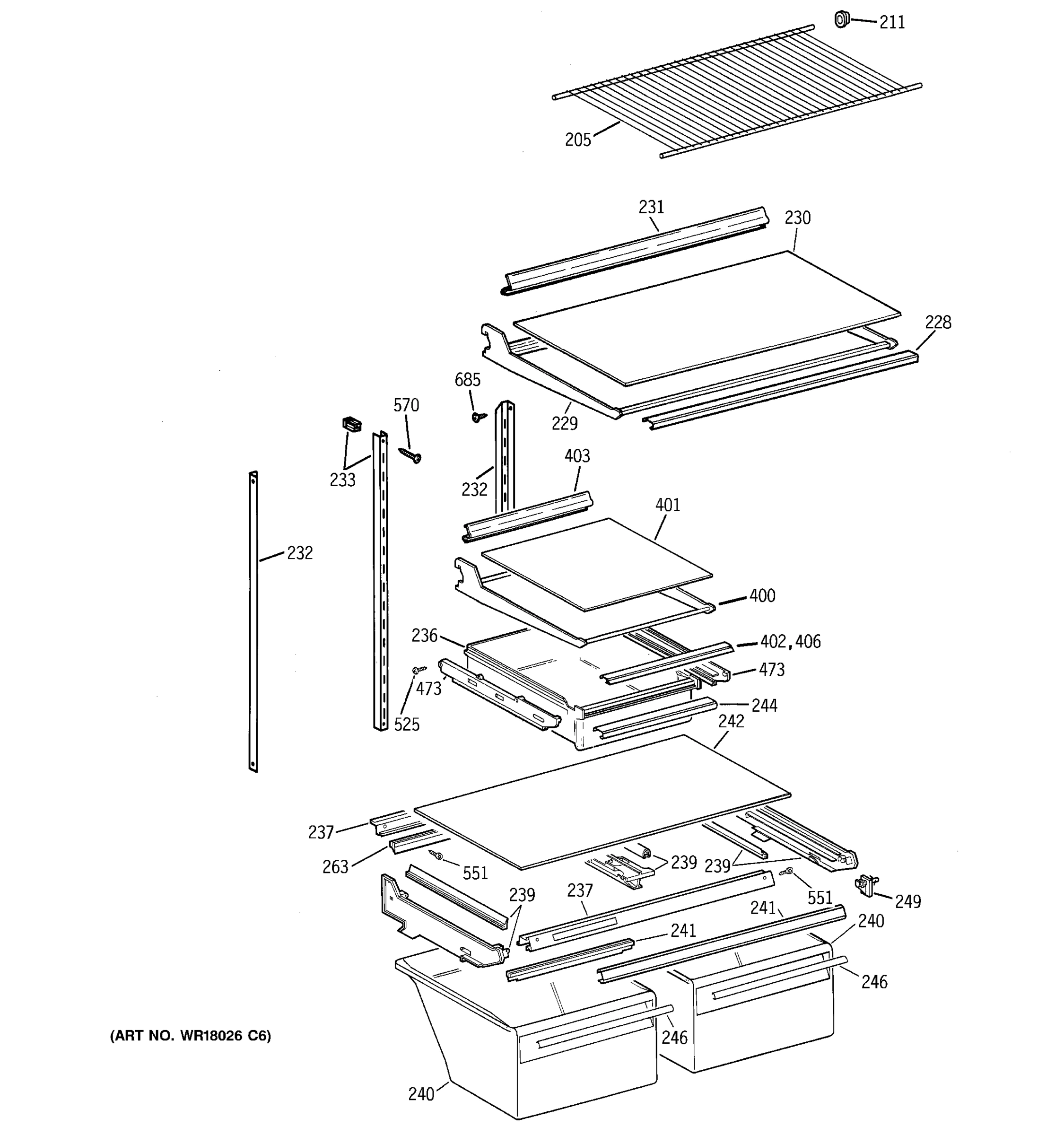 SHELF PARTS