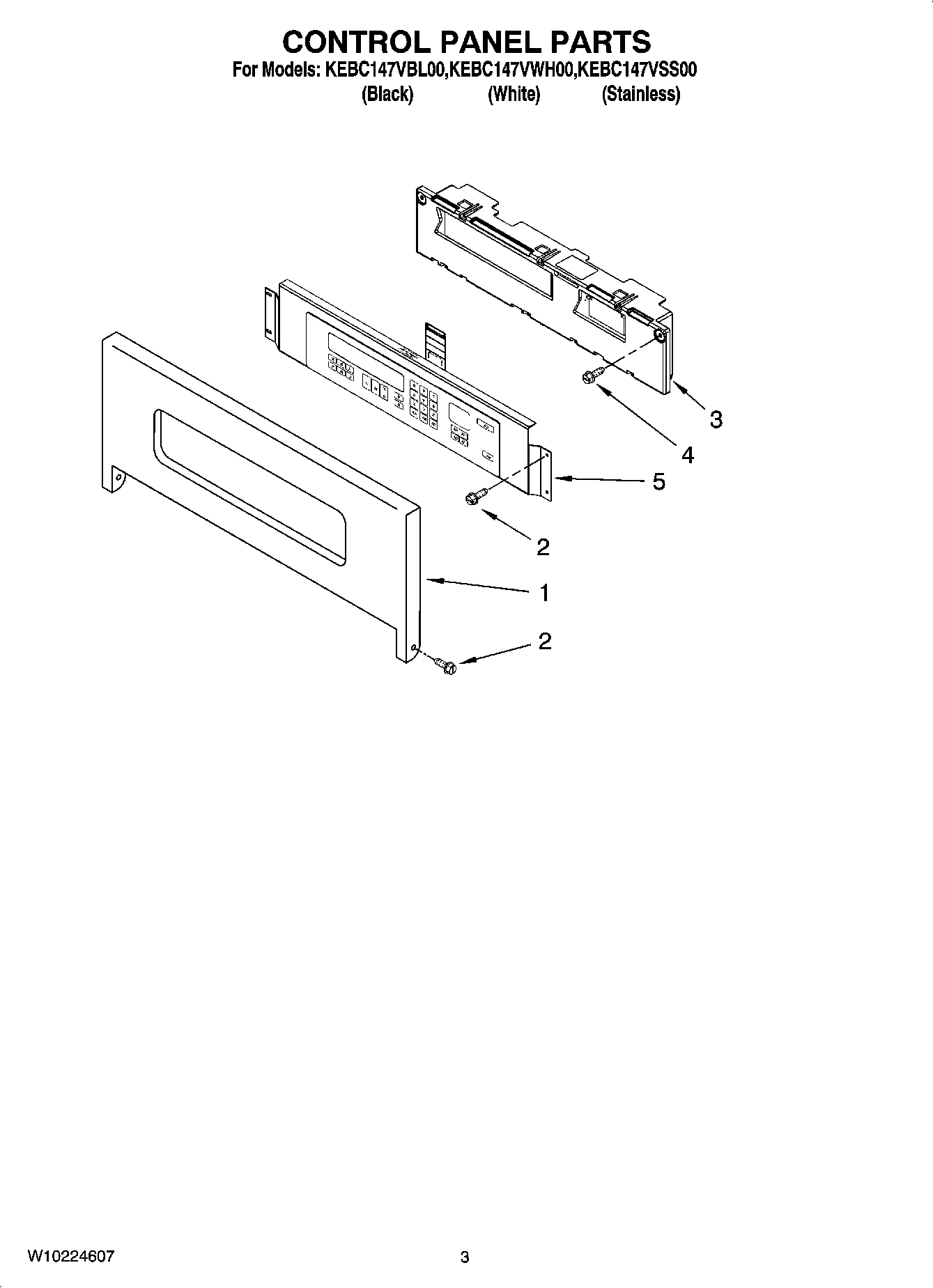 02 - CONTROL PANEL PARTS