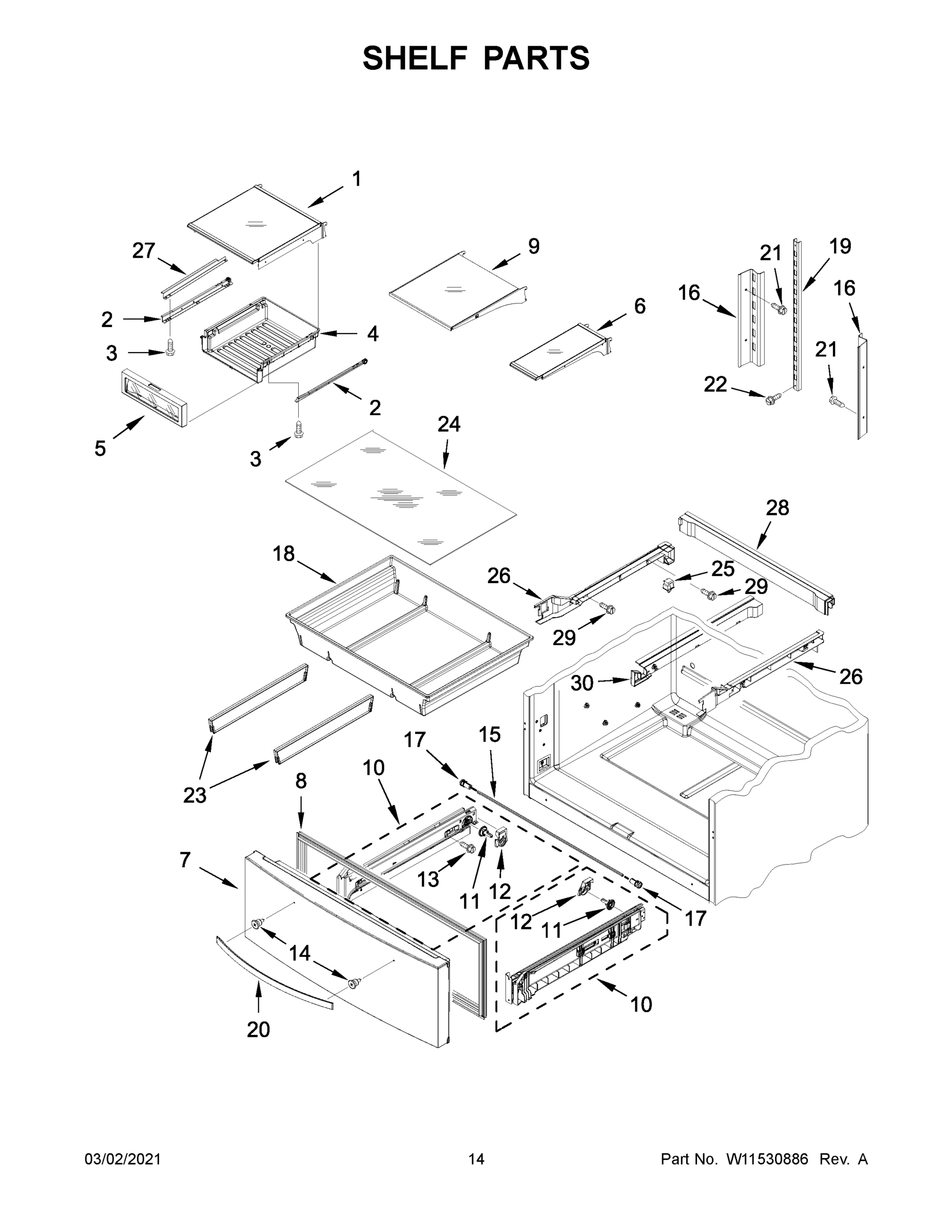 08 - SHELF PARTS