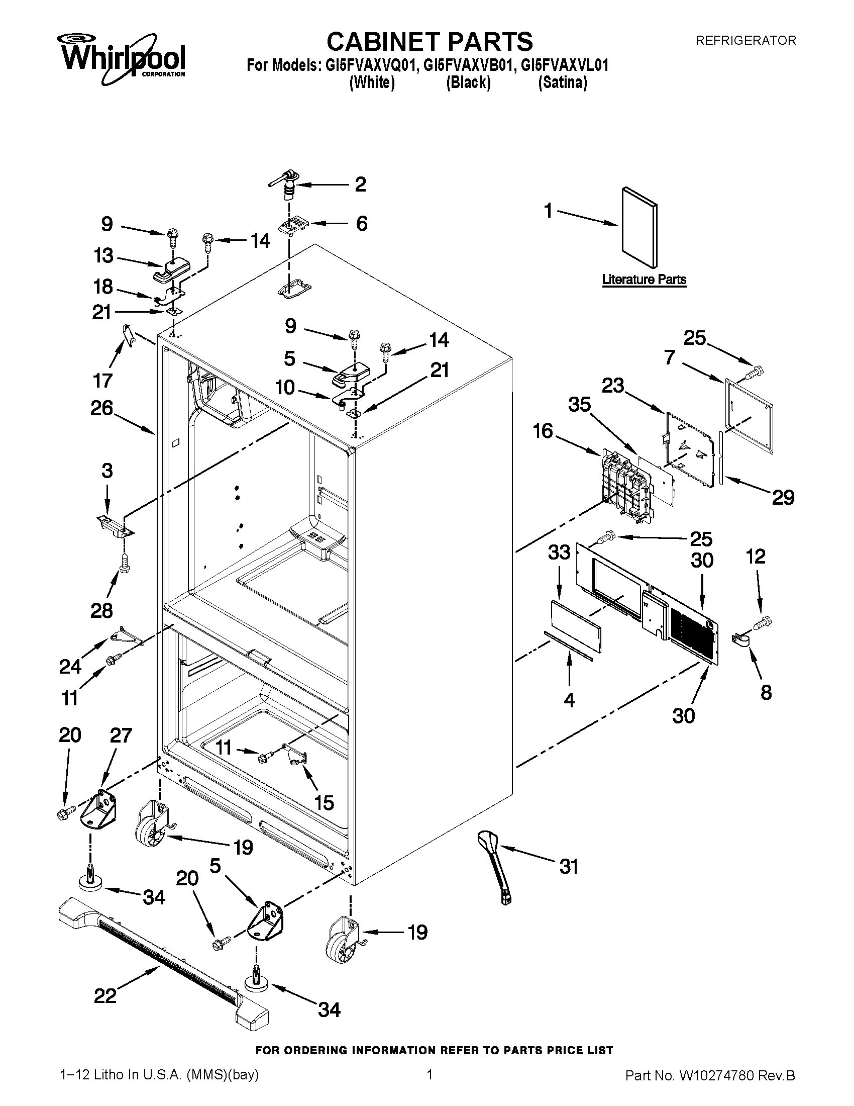 01 - CABINET PARTS