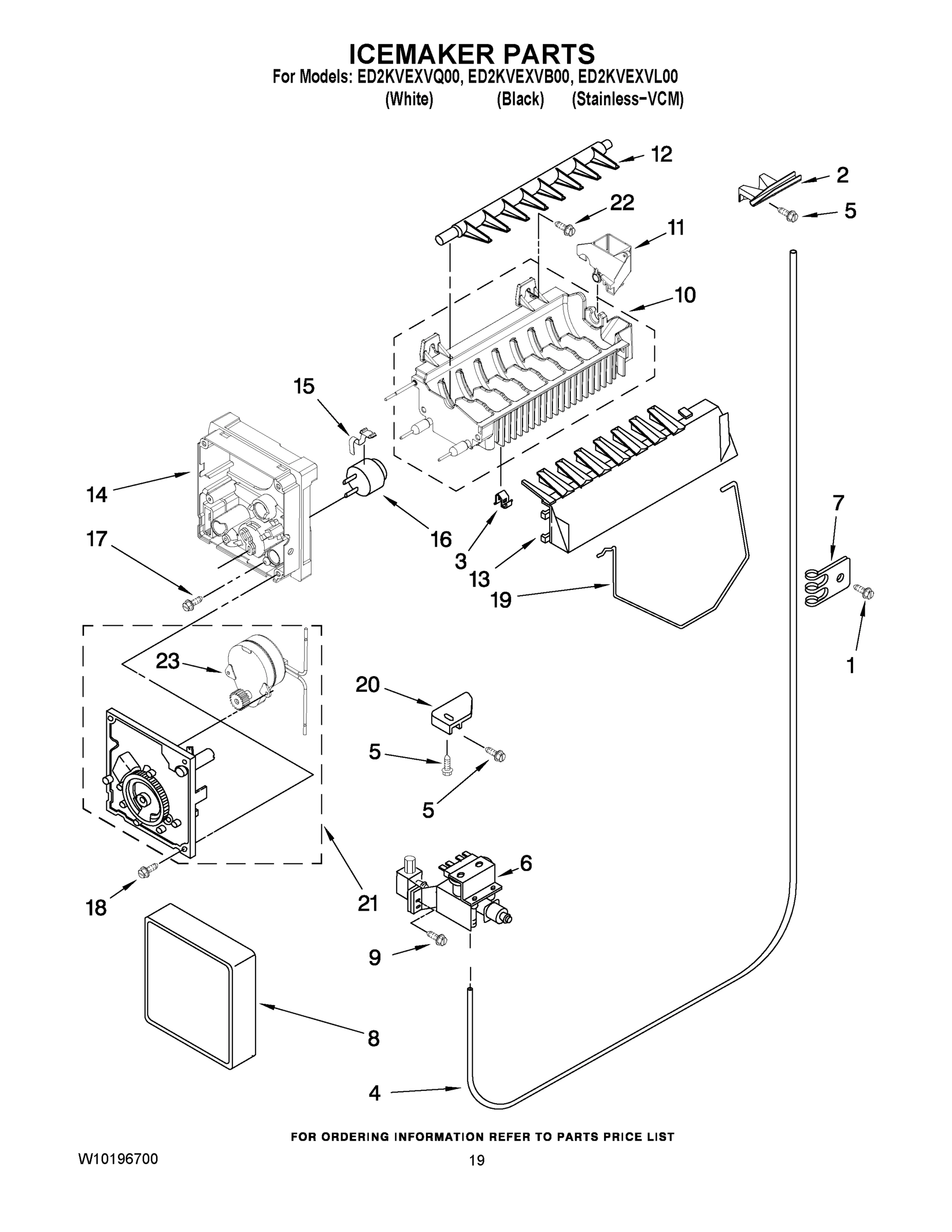 12 - ICEMAKER PARTS