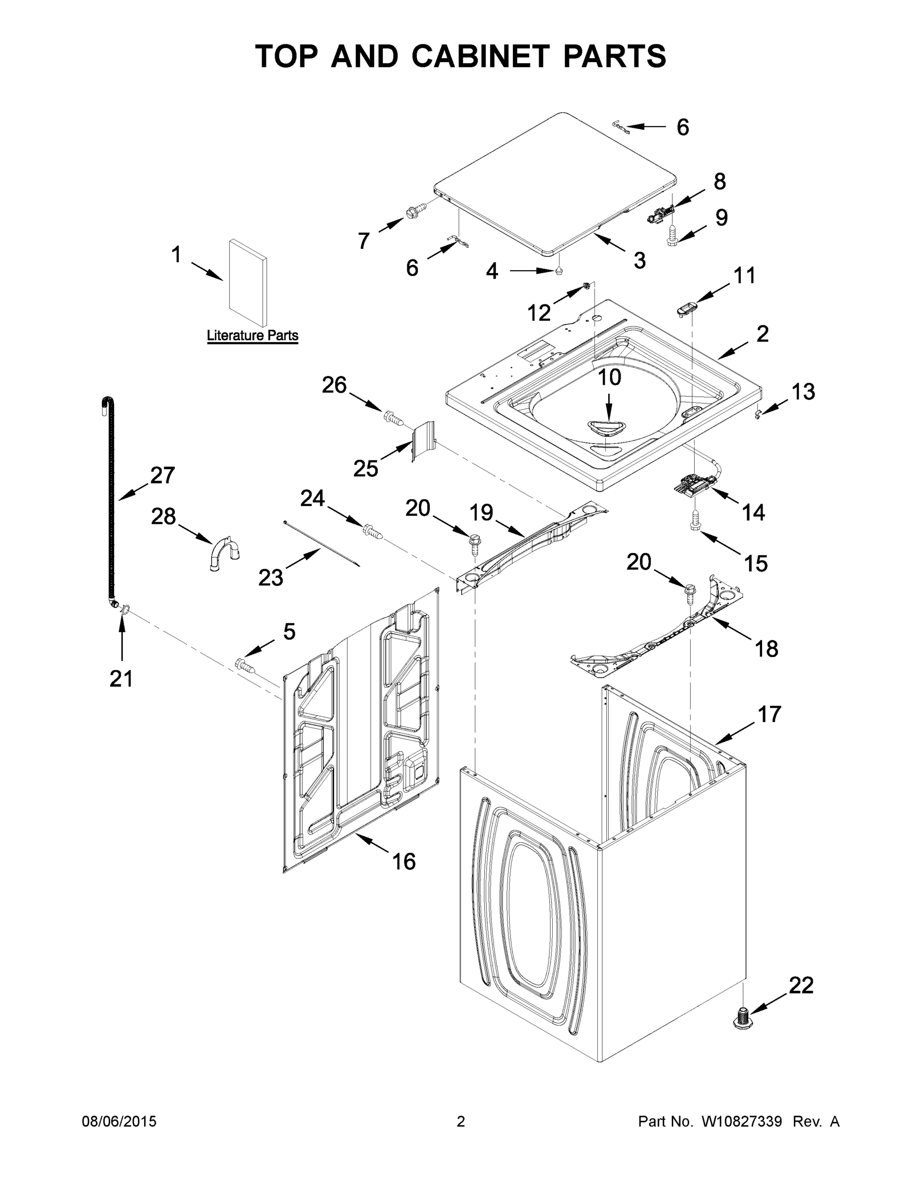 02 - TOP AND CABINET PARTS