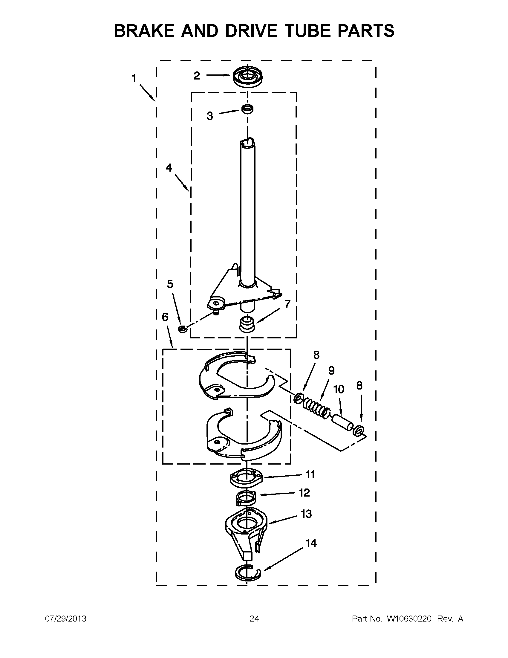 12 - BRAKE AND DRIVE TUBE PARTS