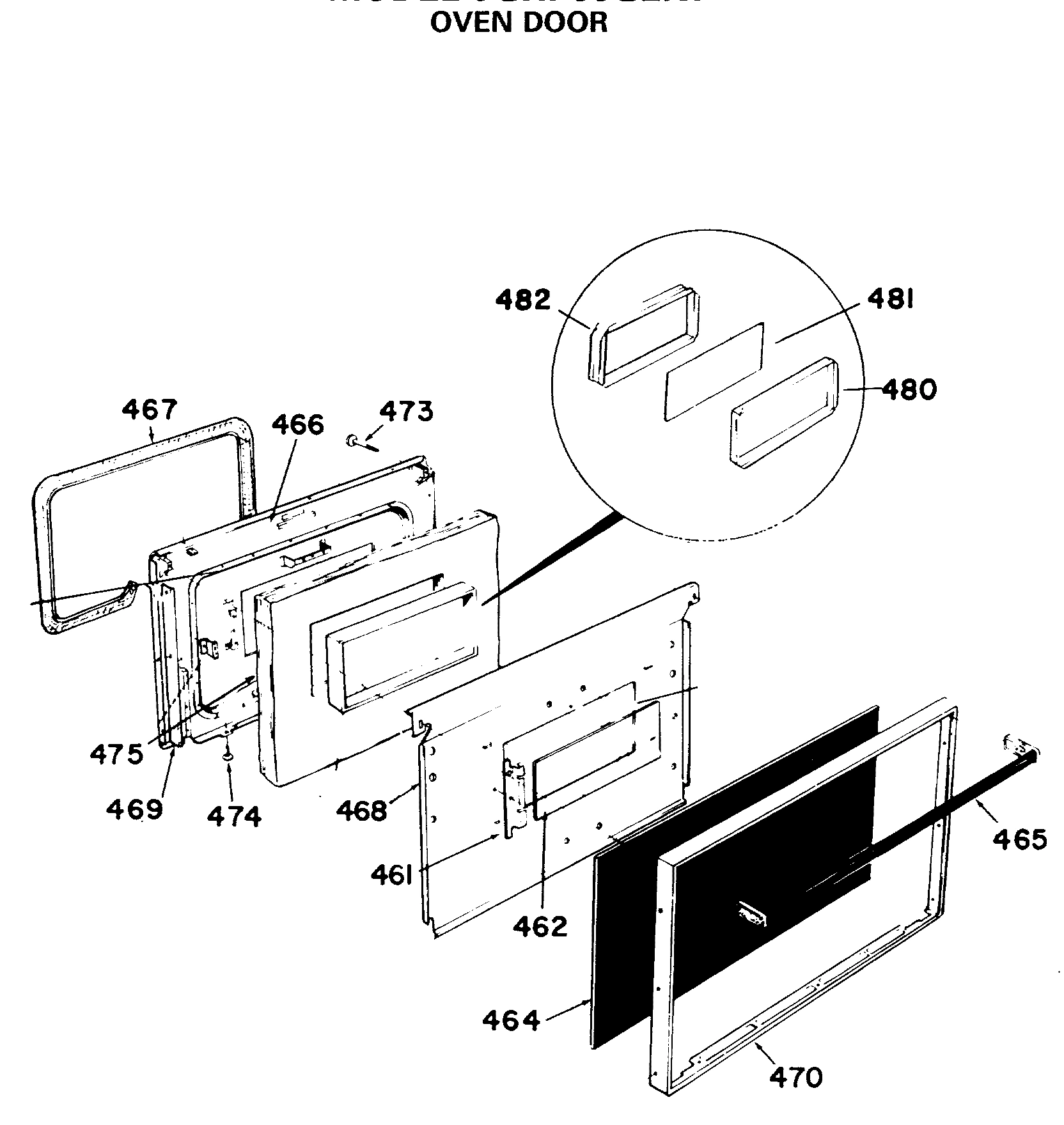OVEN DOOR