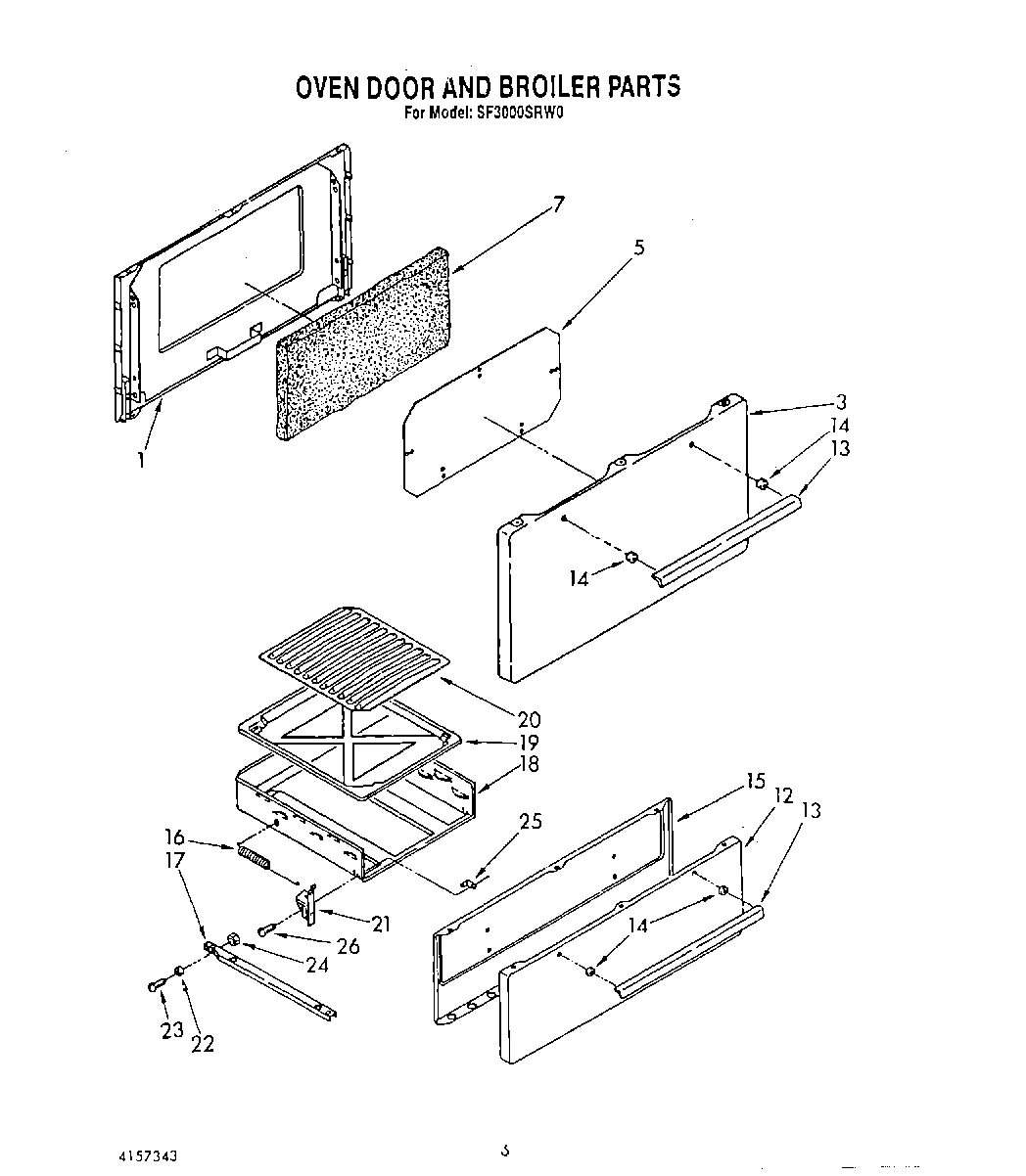 05 - OVEN DOOR AND BROILER