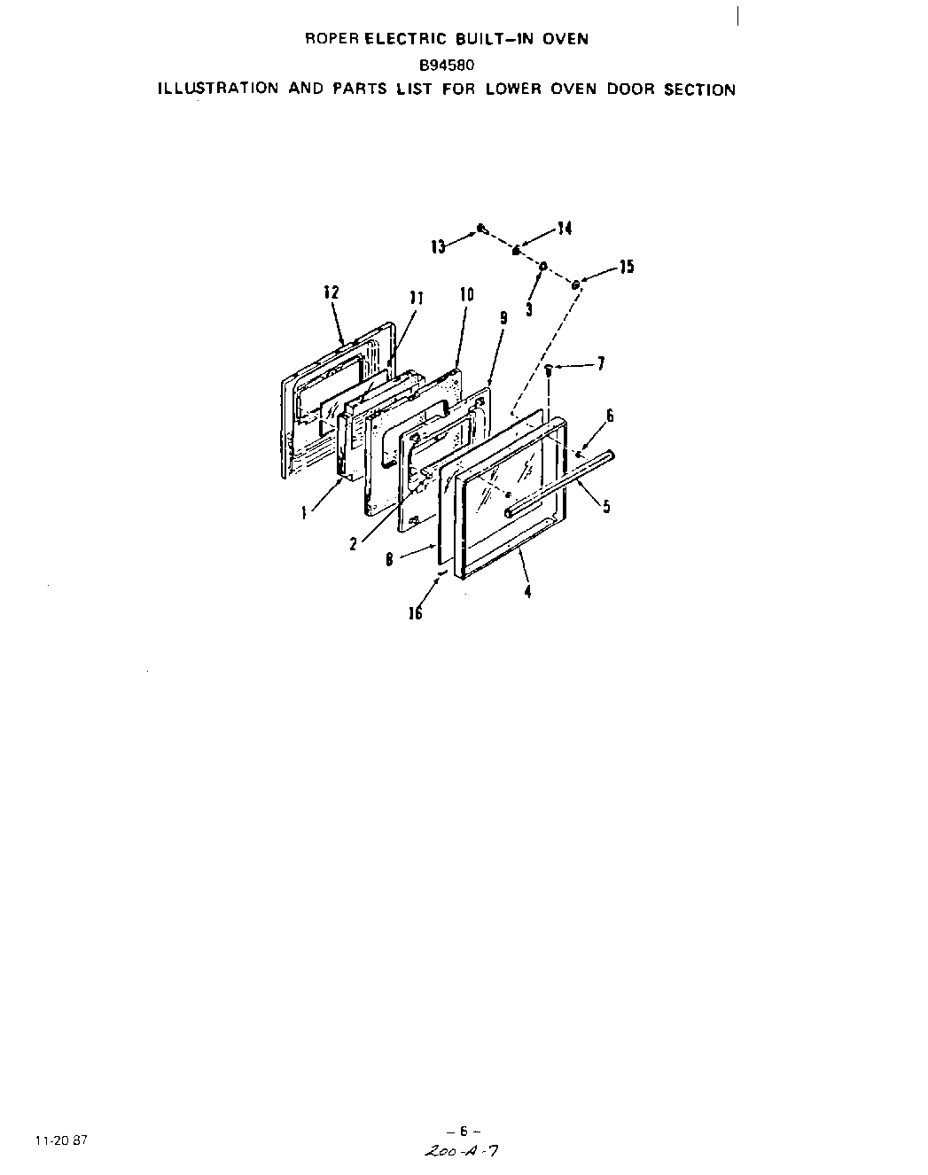 06 - LOWER OVEN DOOR