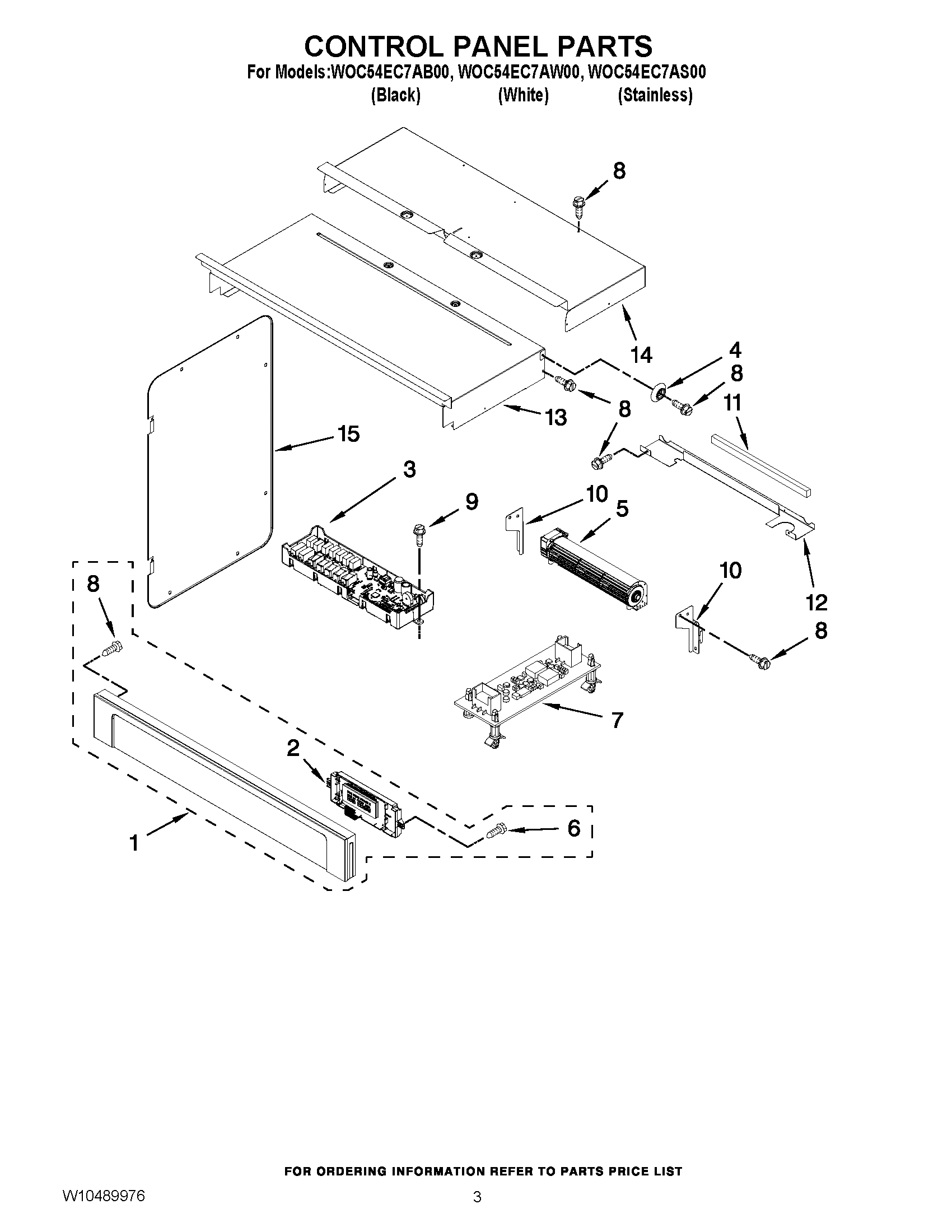02 - CONTROL PANEL PARTS