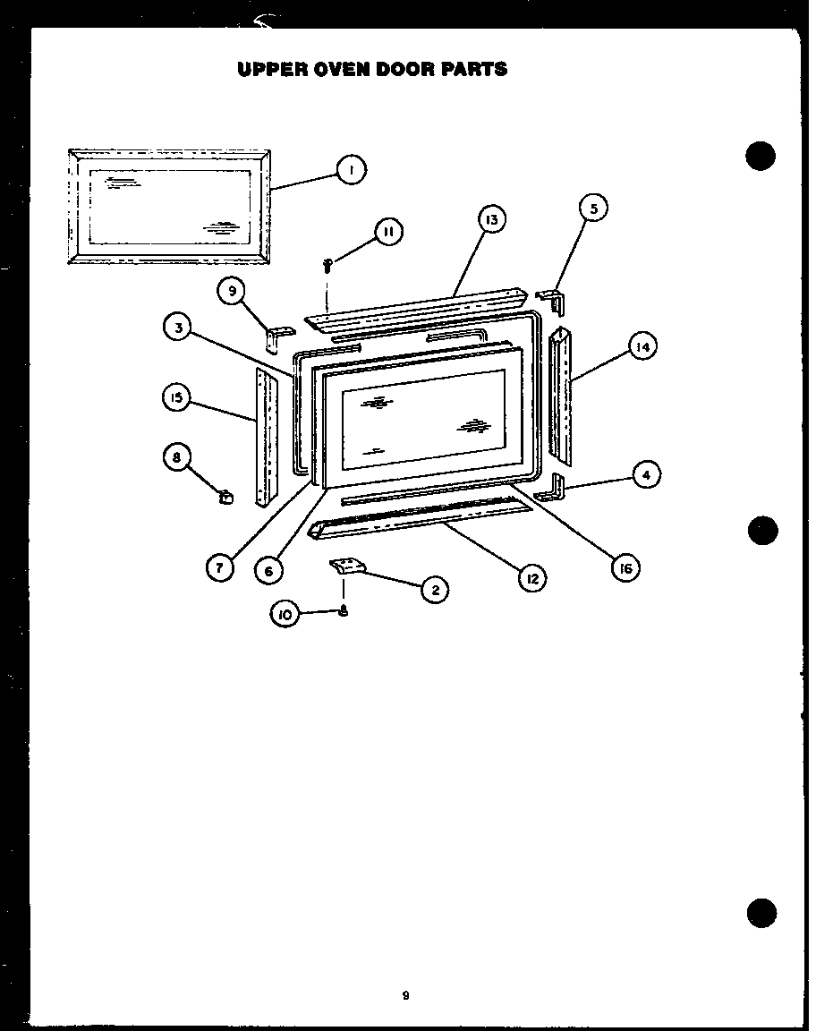 06 - UPPER OVEN DOOR PARTS