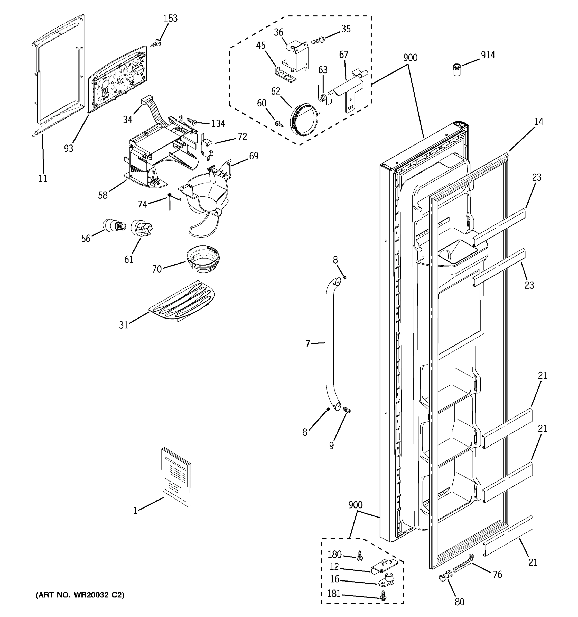 FREEZER DOOR