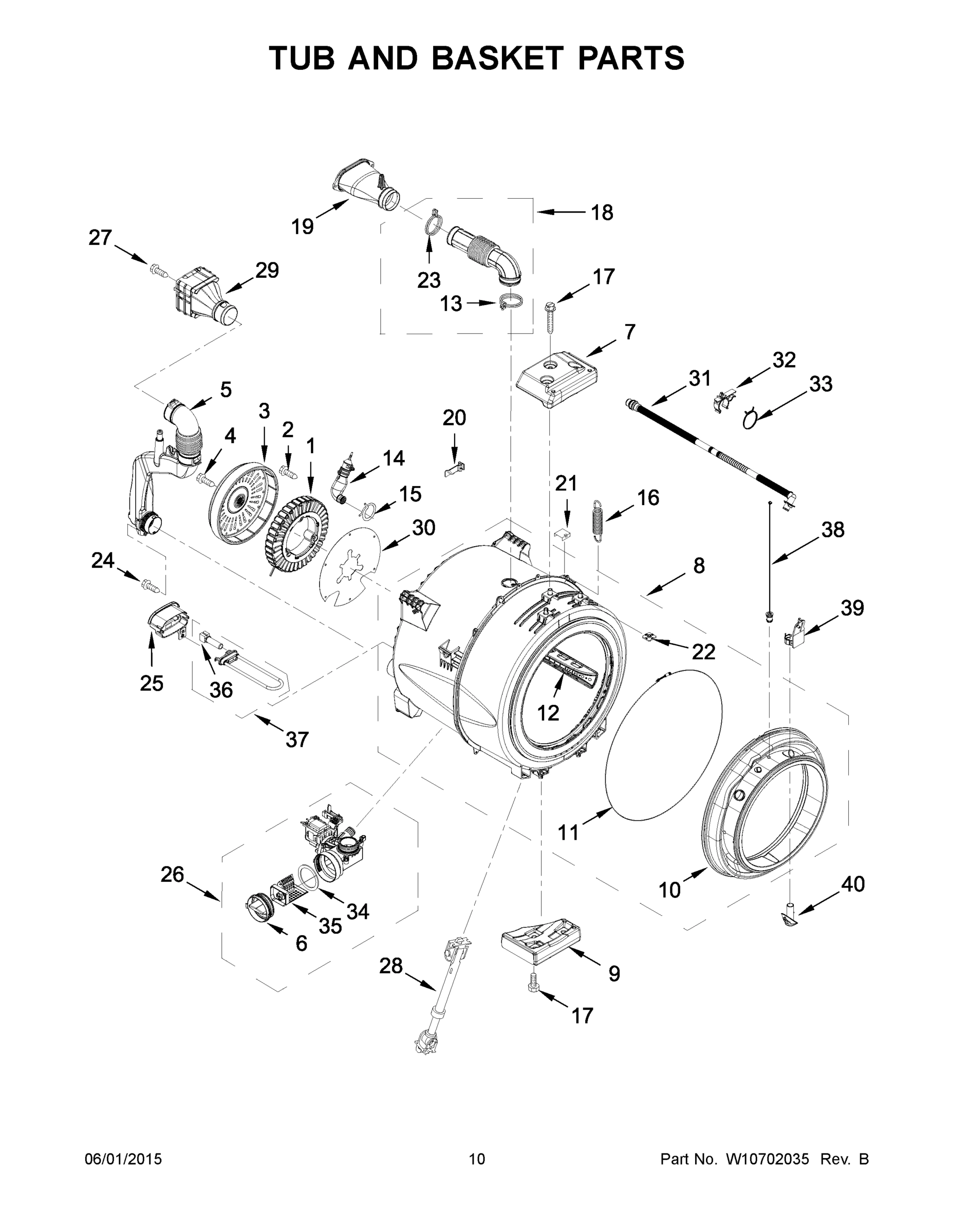 06 - TUB AND BASKET PARTS
