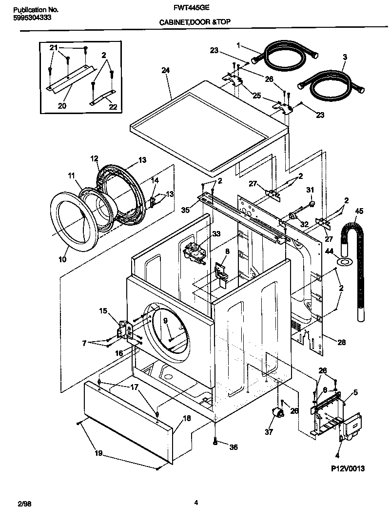 03 - CABINET,DOOR & TOP