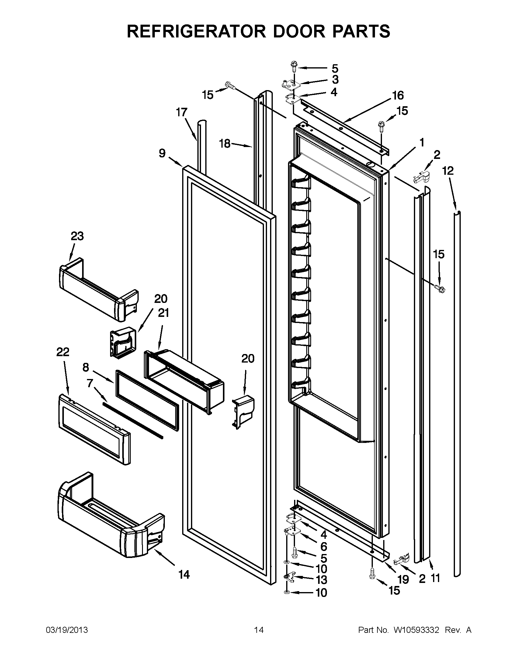 07 - REFRIGERATOR DOOR PARTS
