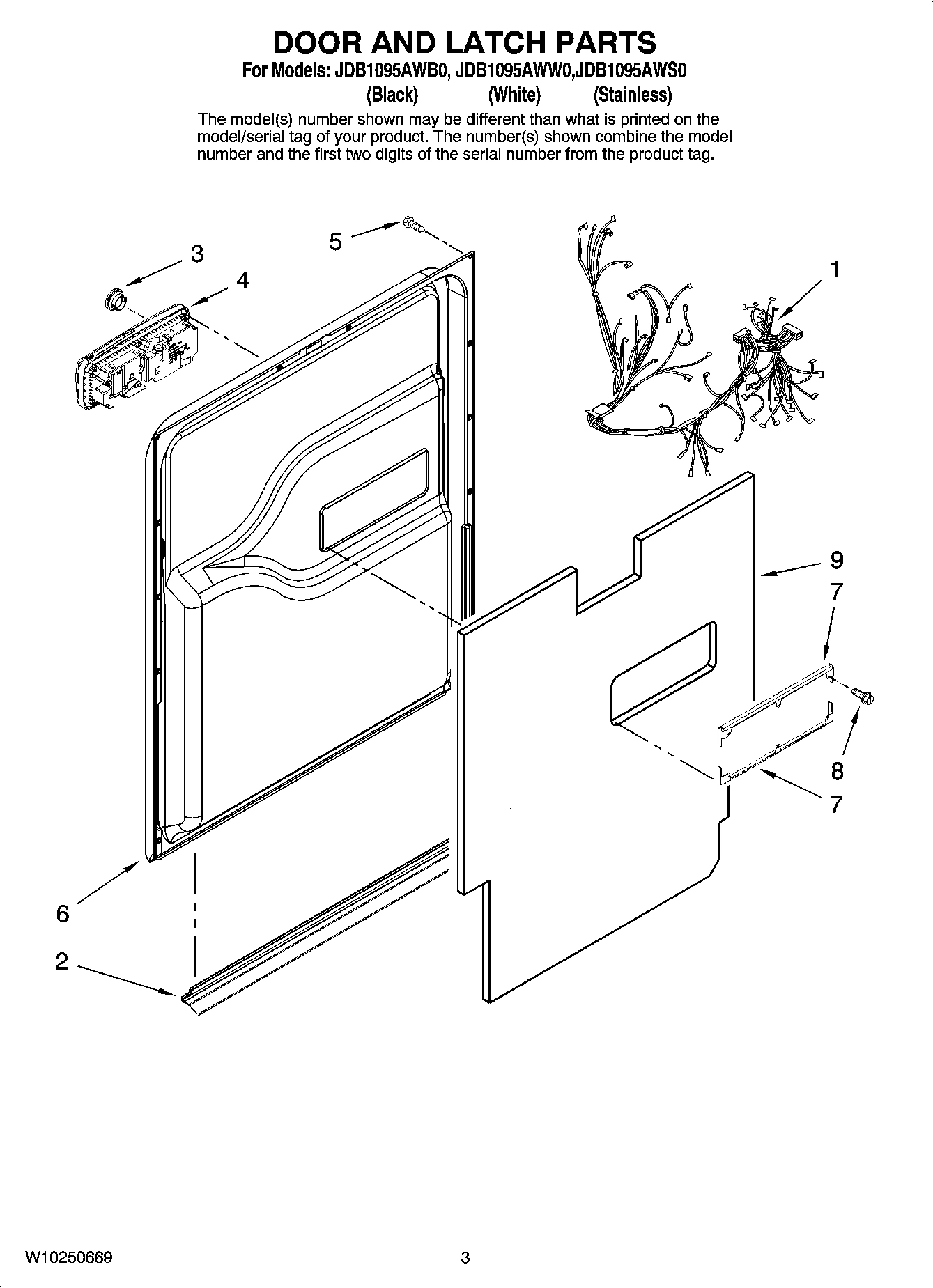03 - DOOR AND LATCH PARTS