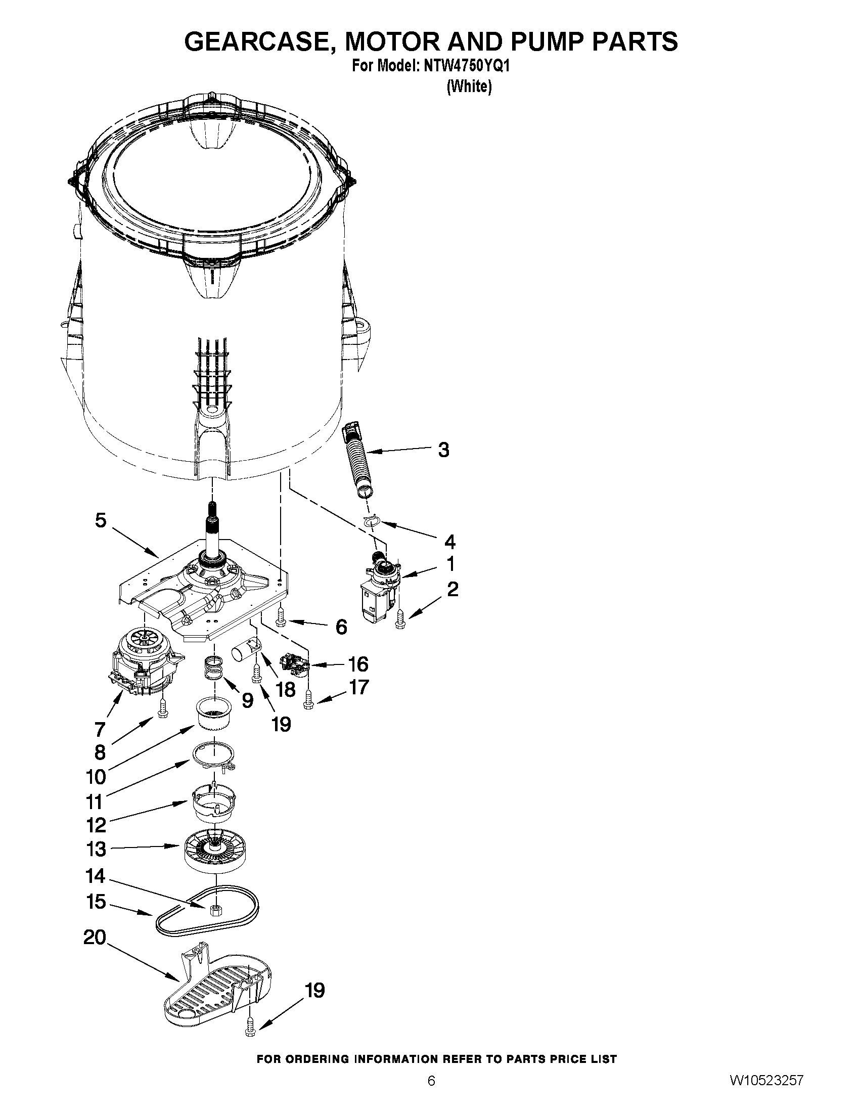 04 - GEARCASE, MOTOR AND PUMP PARTS