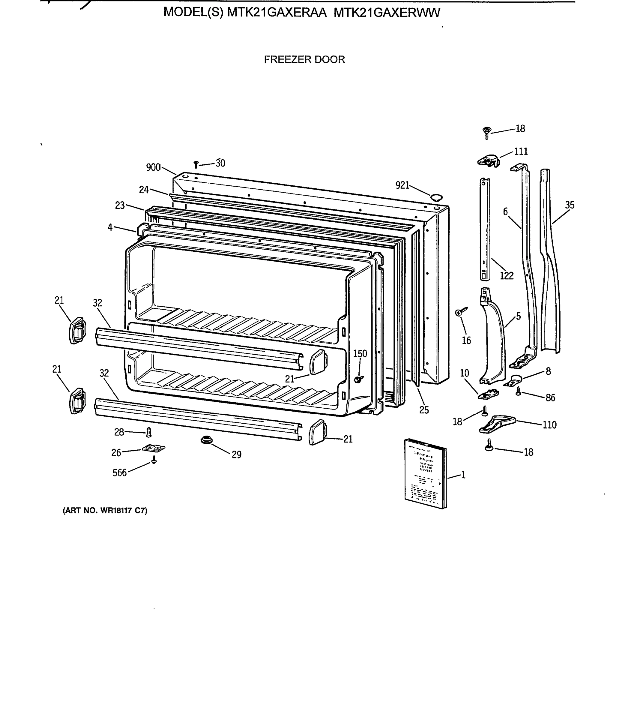 FREEZER DOOR
