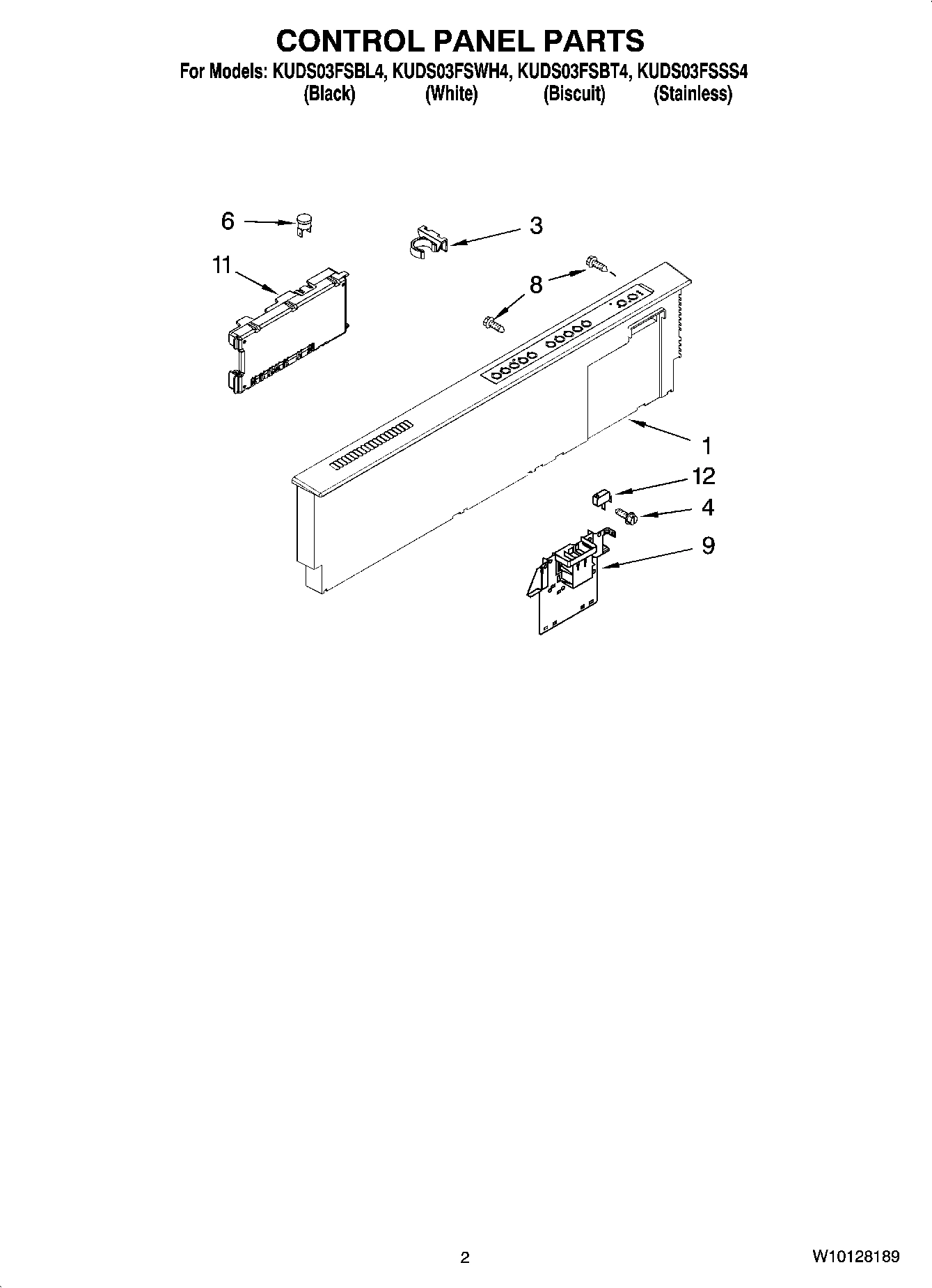 02 - CONTROL PANEL PARTS