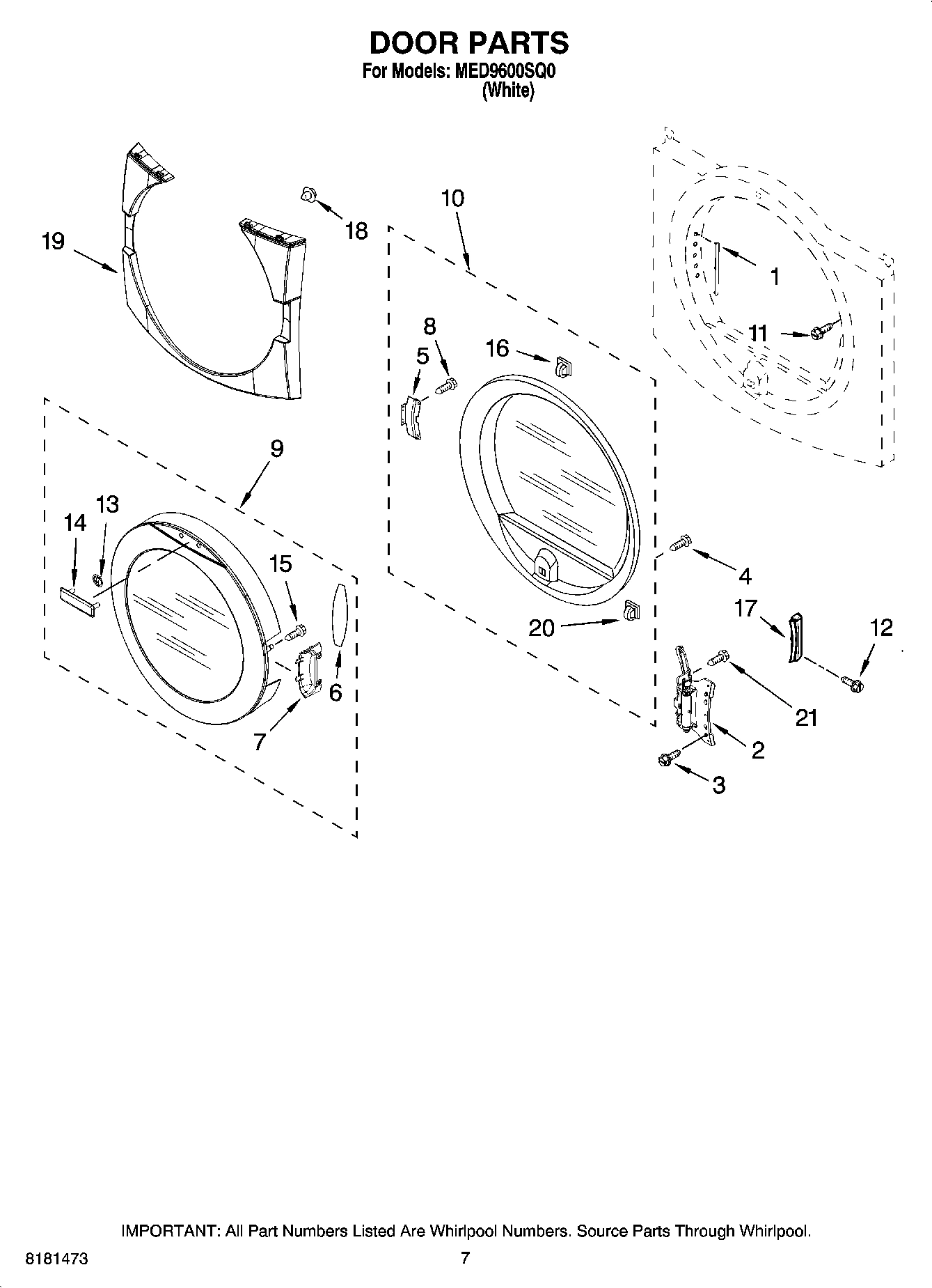 04 - DOOR PARTS, OPTIONAL PARTS (NOT INCLUDED)