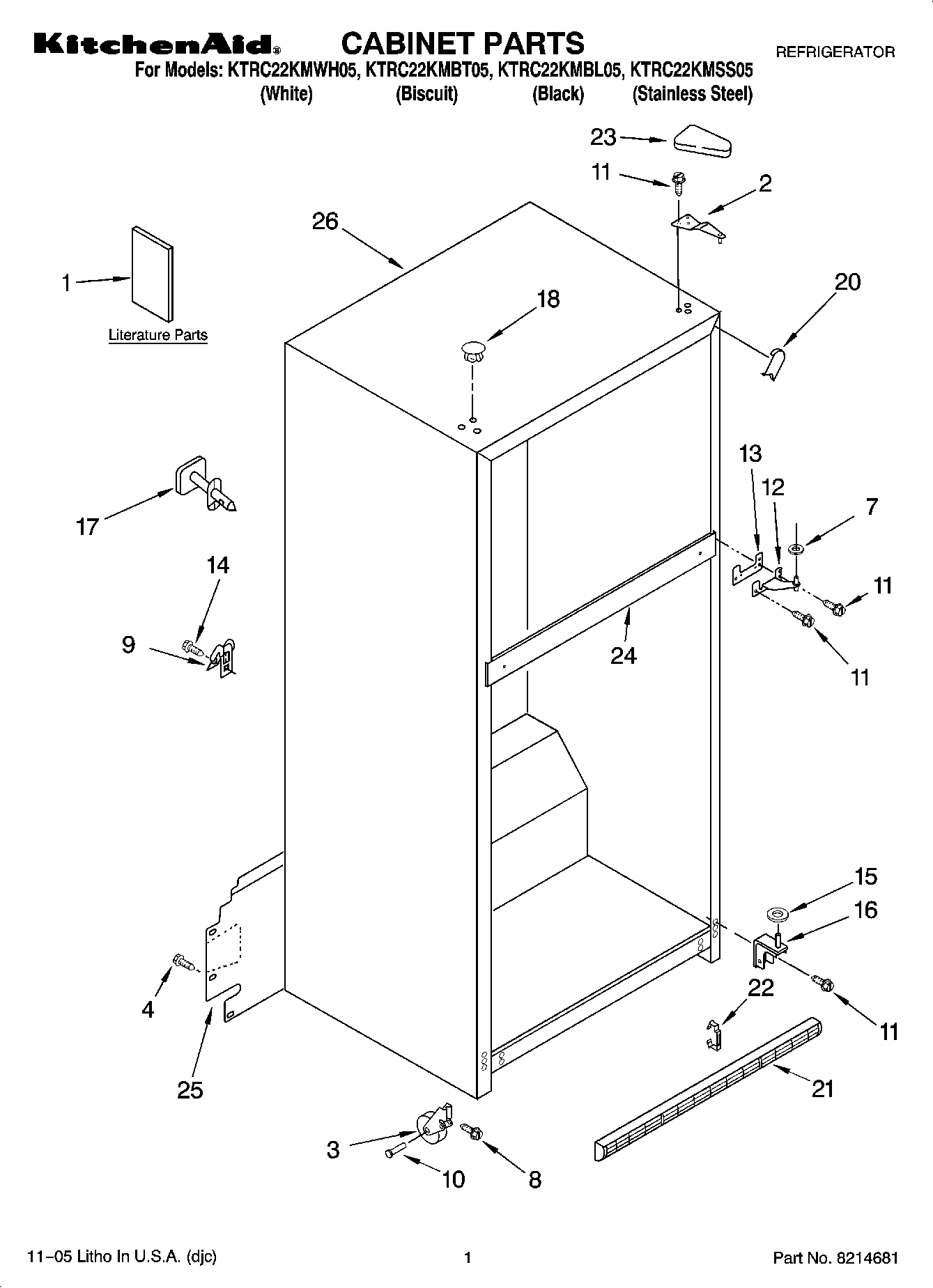 01 - CABINET PARTS