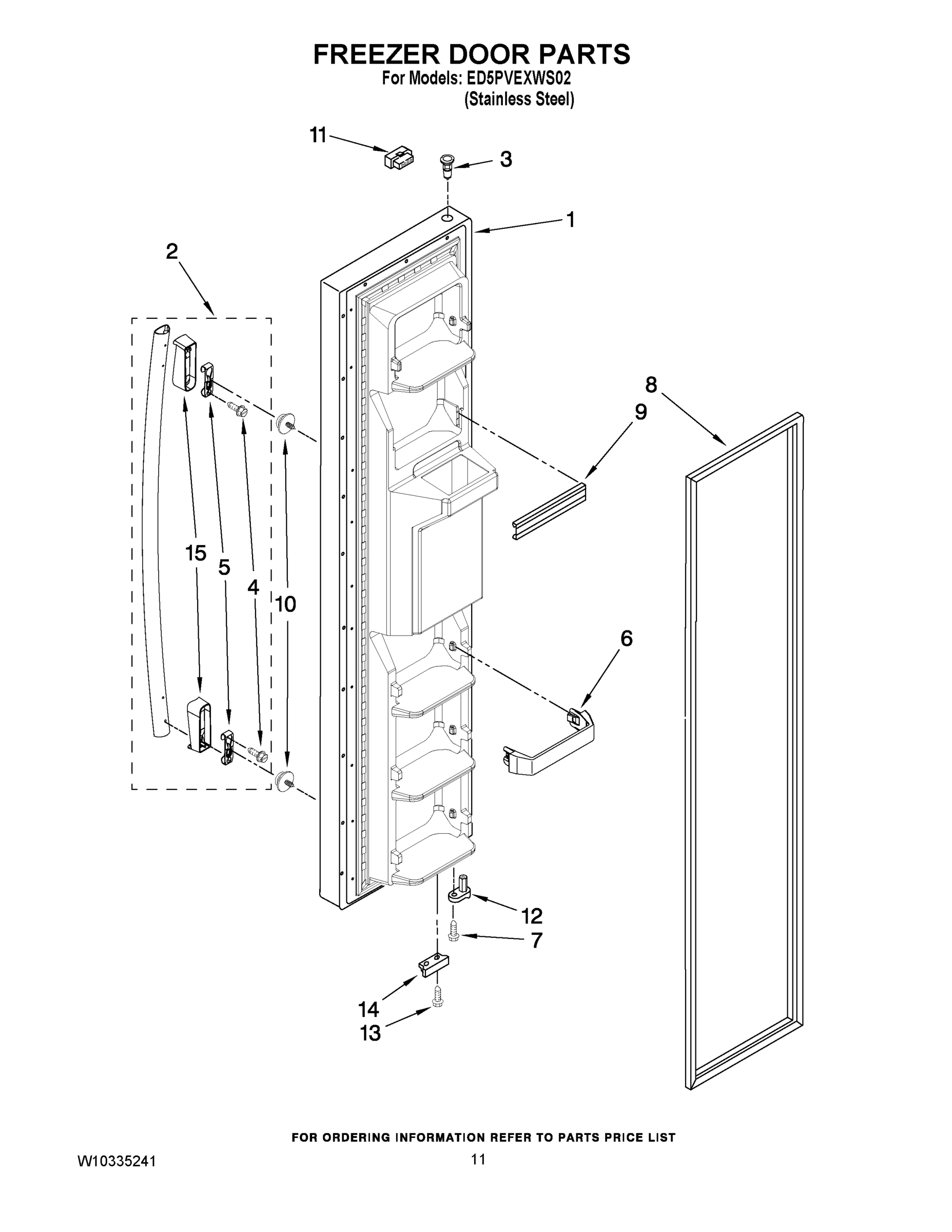 07 - FREEZER DOOR PARTS