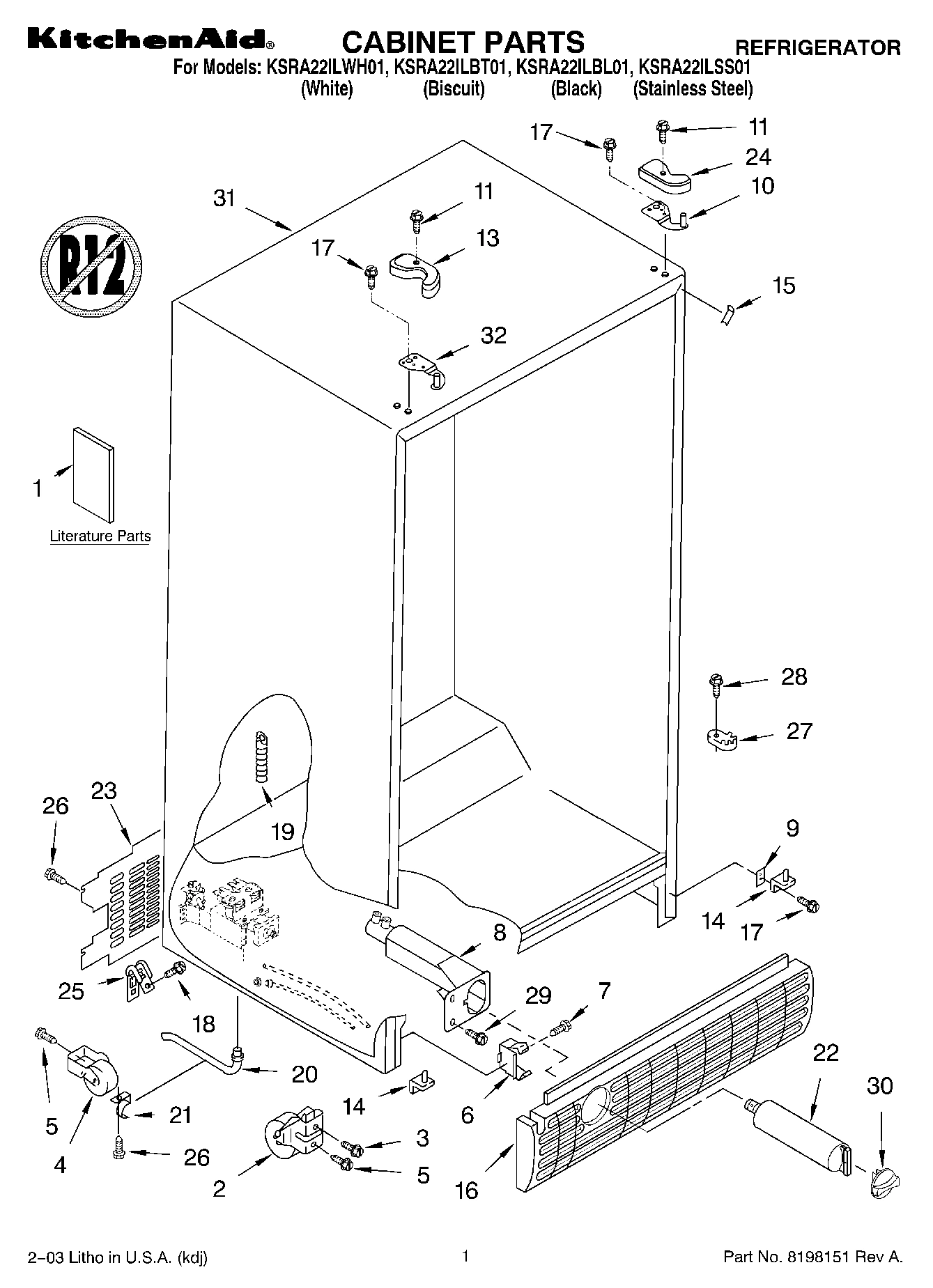 01 - CABINET PARTS