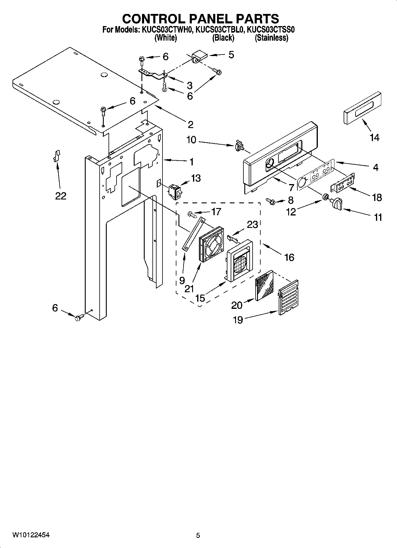 05 - CONTROL PANEL PARTS