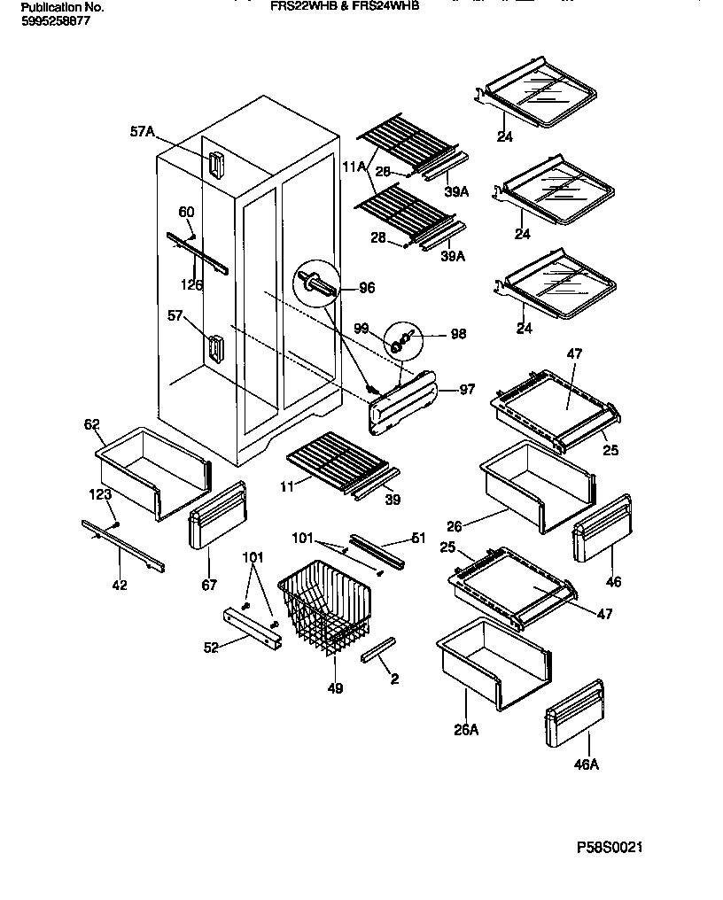05 - SHELVES, WATER TANK, 3-DOOR MULLION