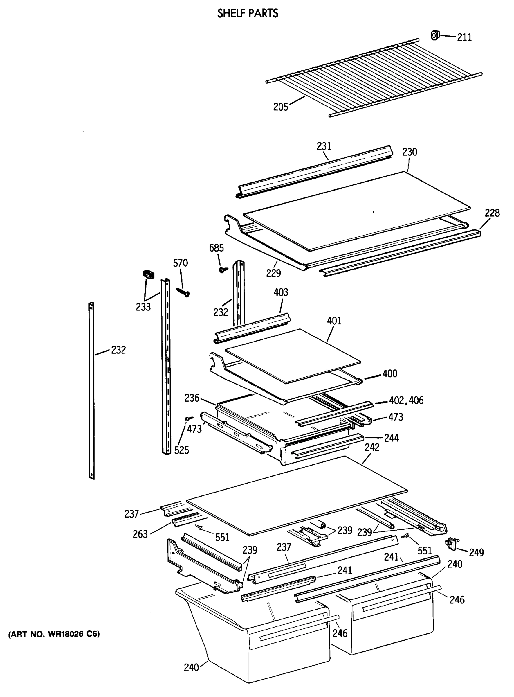 SHELF PARTS