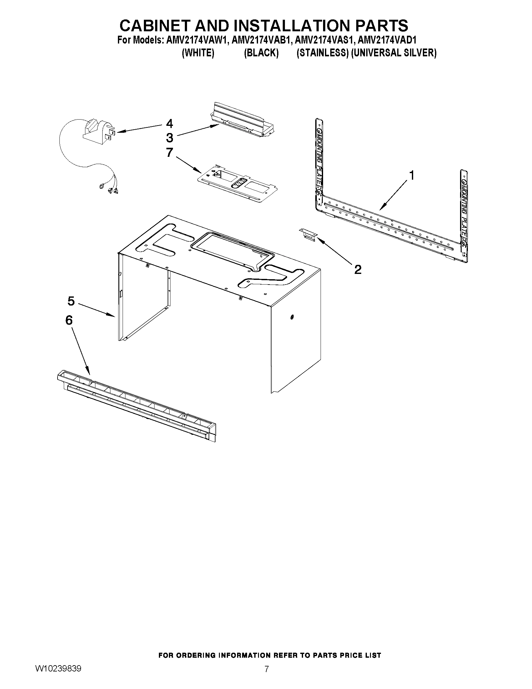 06 - CABINET AND INSTALLATION PARTS