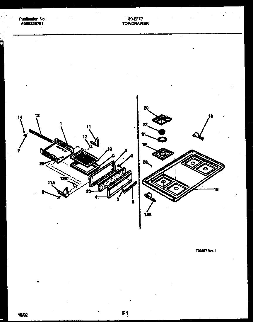 05 - COOKTOP AND BROILER DRAWER PARTS